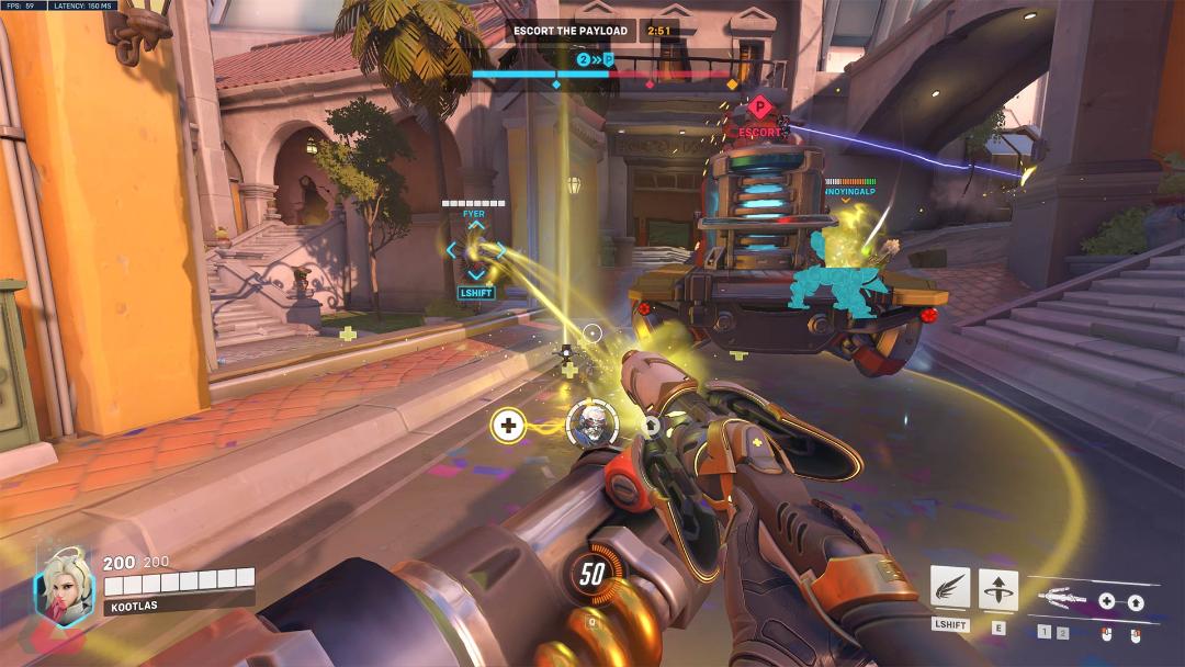 هیل کردن هم تیمی‌ها با مرسی در Overwatch 2