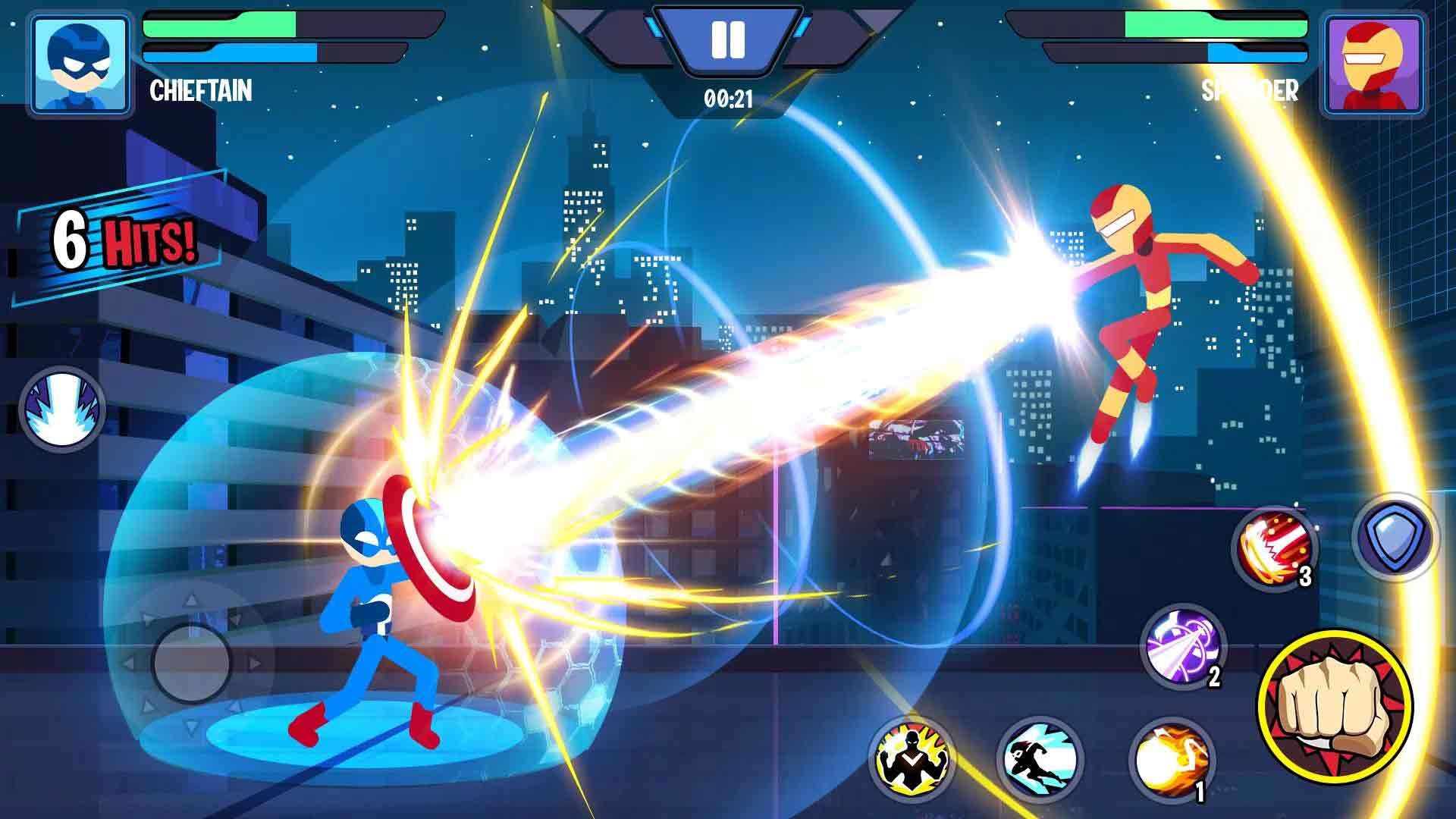 بازی اندروید Super Stickman Heroes Fight