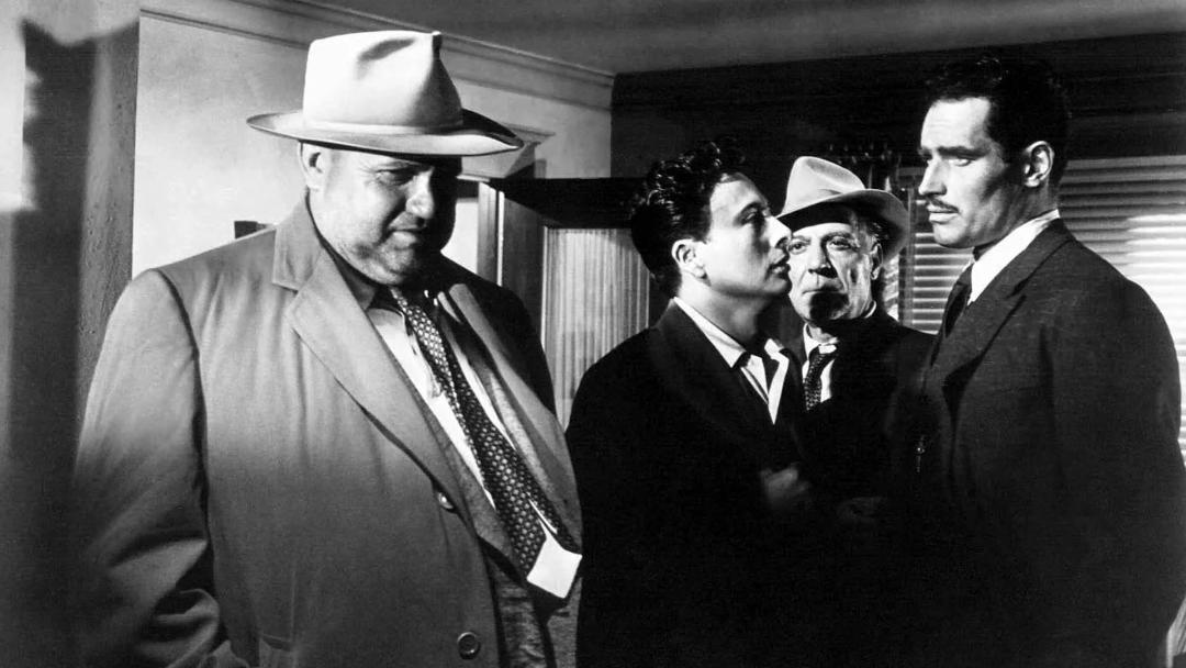 تصویر سیاه و سفید شخصیت‌های فیلم Touch of Evil