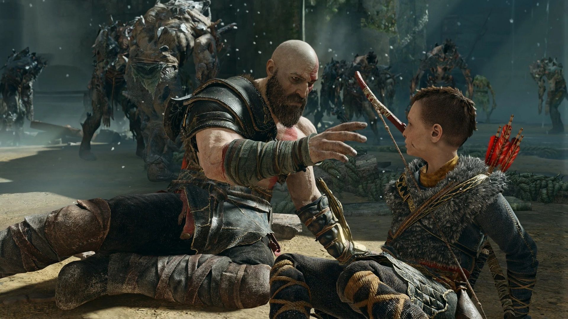 نمایی از بازی God of War Ragnarok