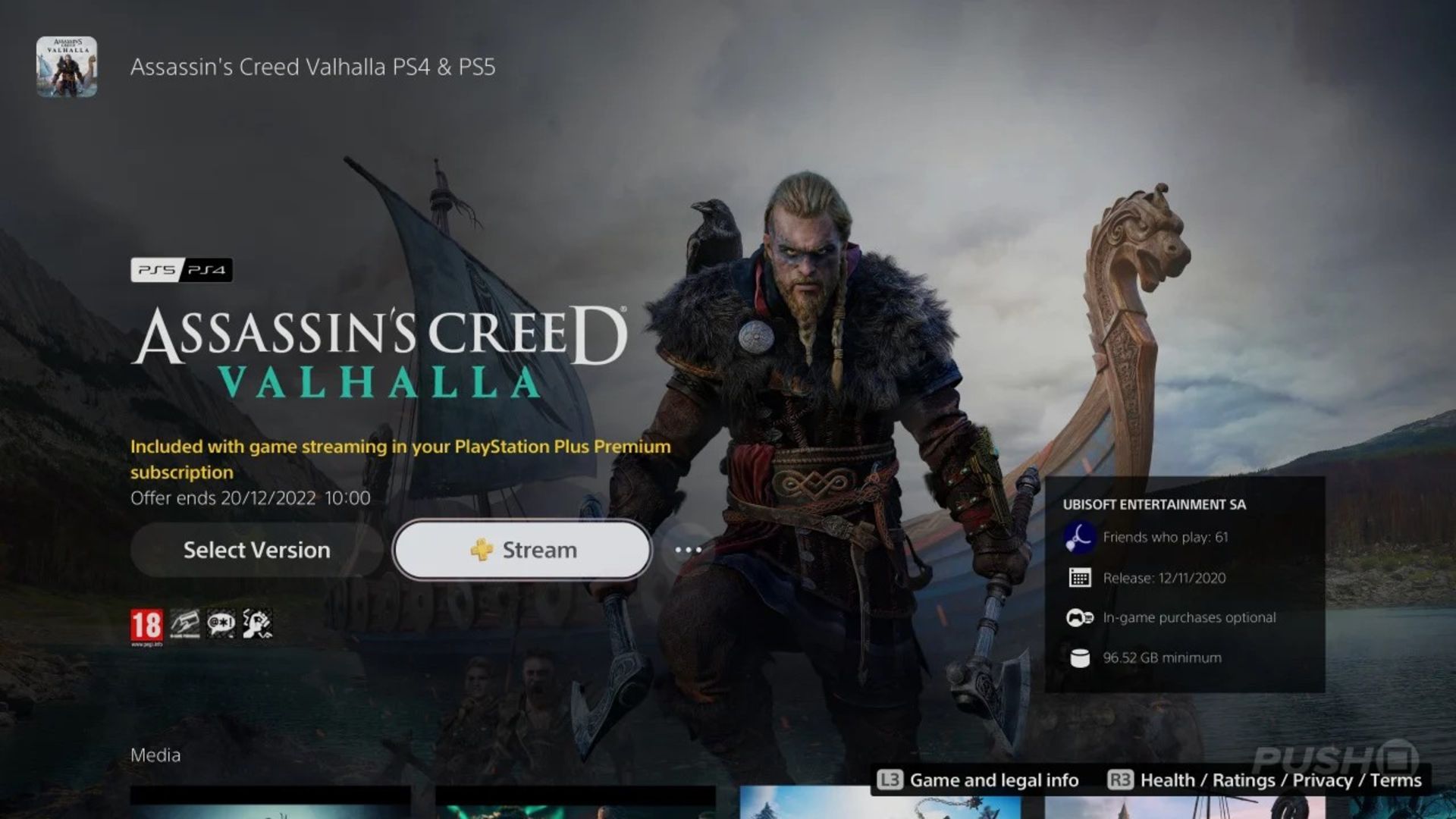 پروفایل بازی Assassin's Creed Valhalla در فروشگاه پلی استیشن