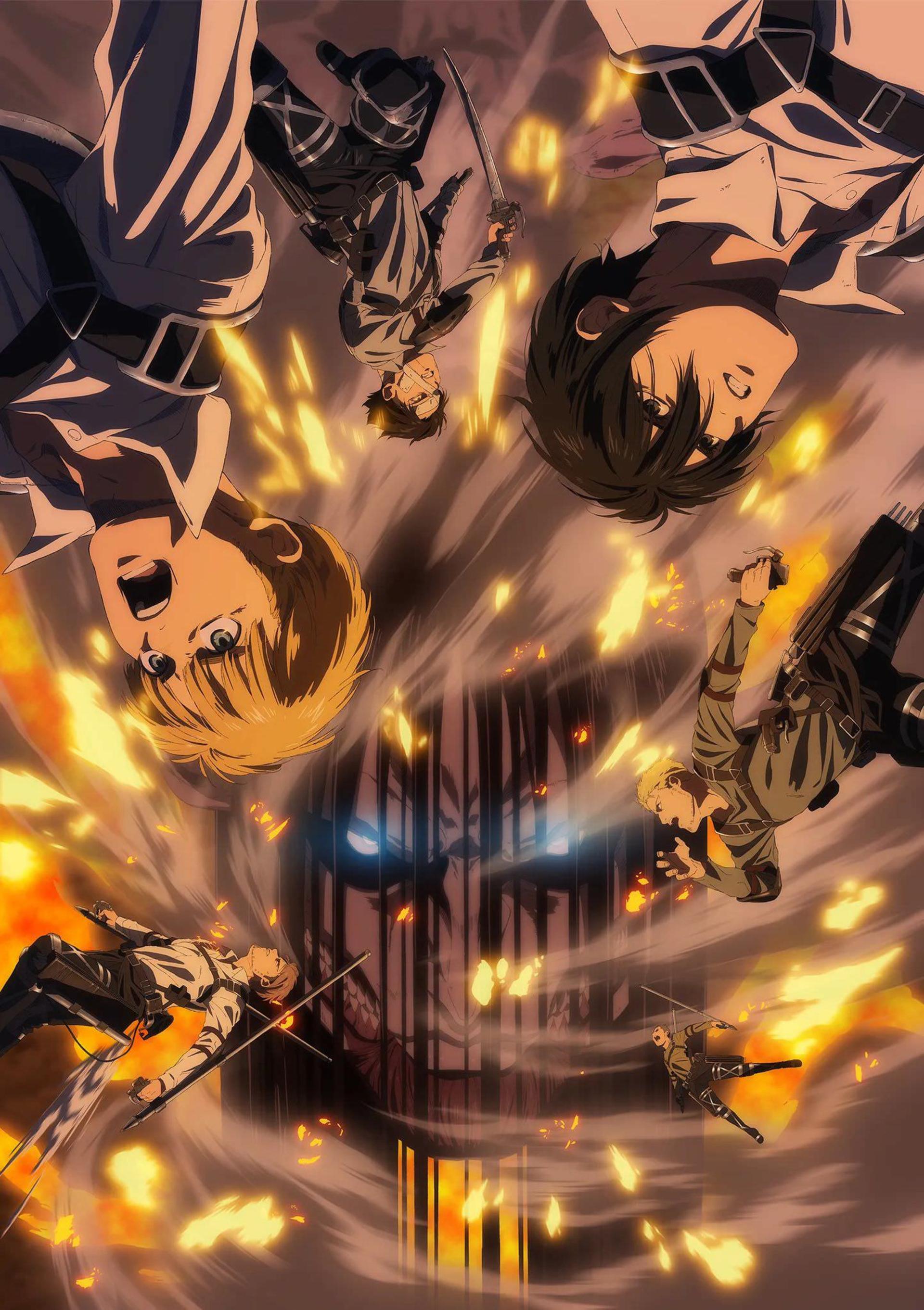 پوستر جدید بخش سوم فصل چهارم انیمه Attack on Titan 