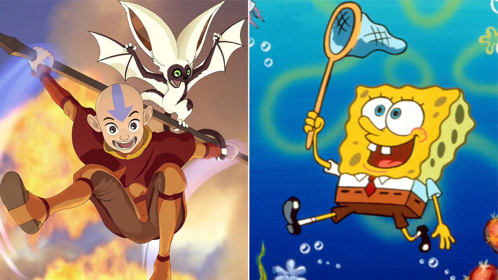 انیمیشن‌های Avatar: The Last Airbender و SpongeBob Squarepants 