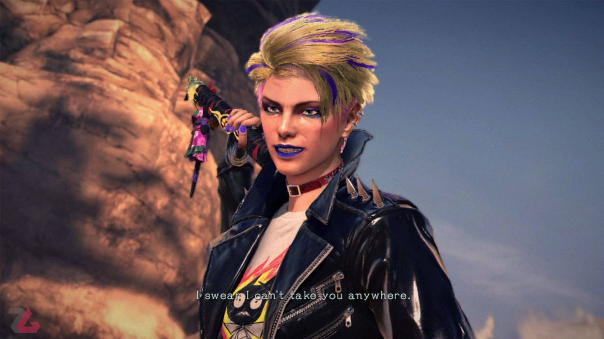 ویولا در محیط صحرایی بازی Bayonetta 3
