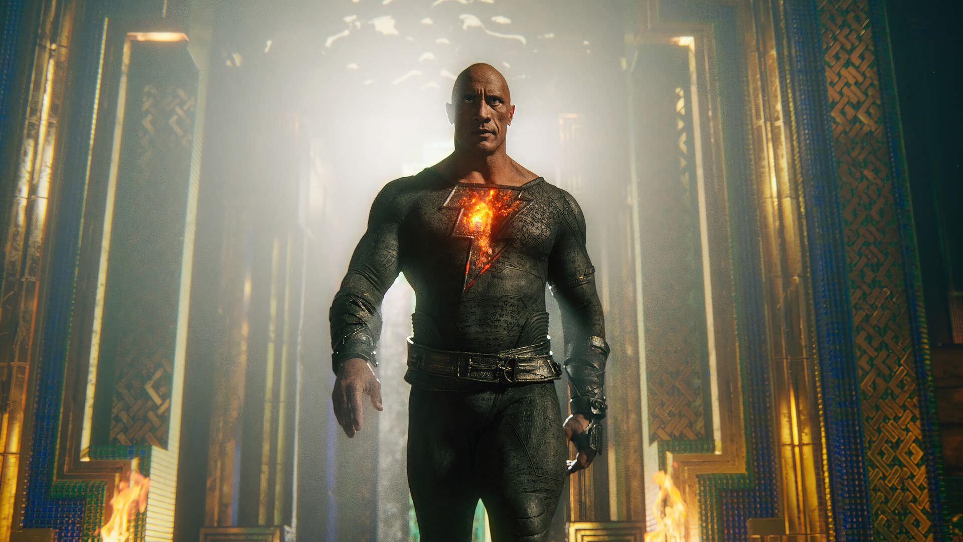 بلک ادم وارد قصر خندق در فیلم Black Adam می‌شود