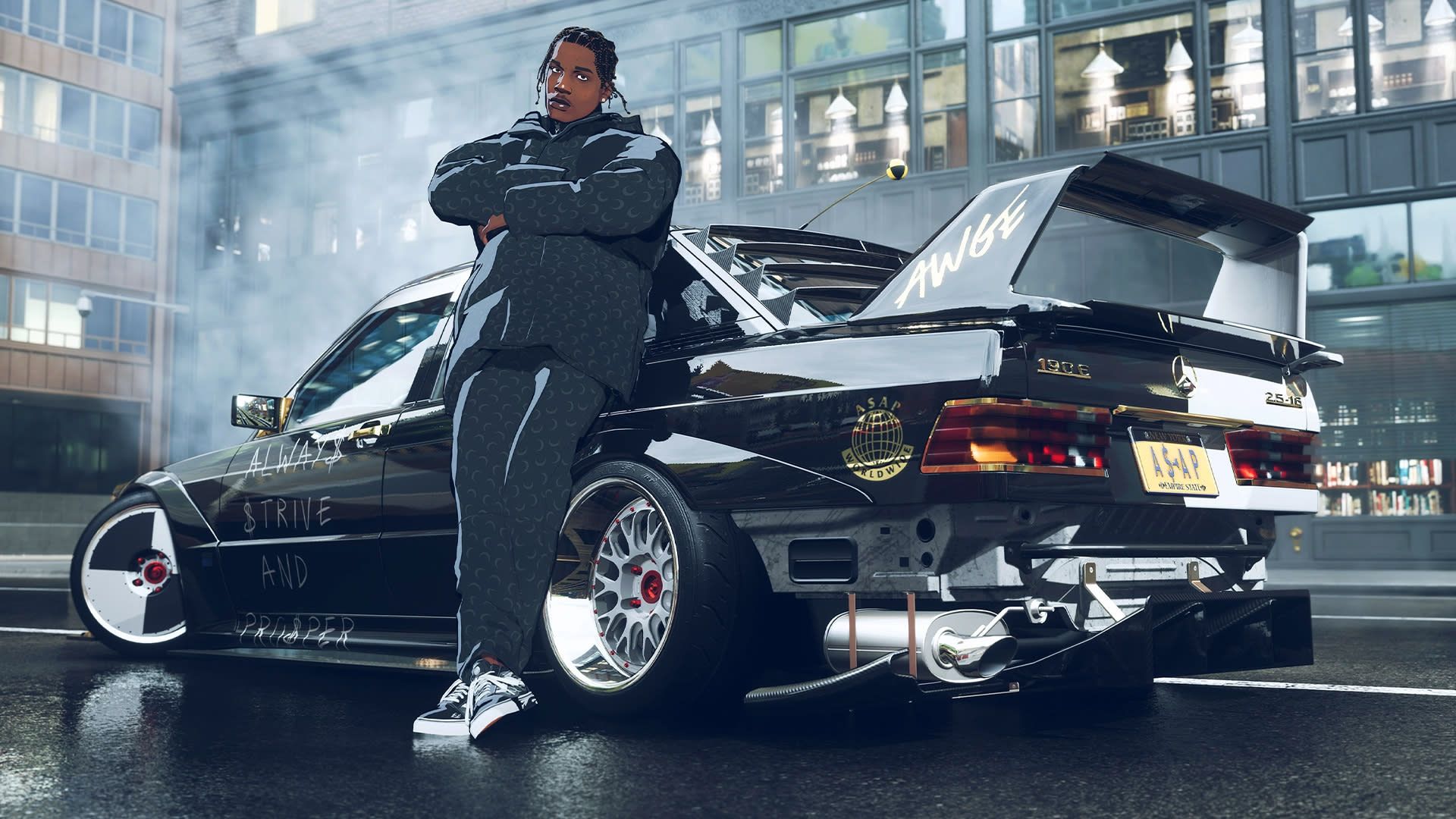 کاراکتر بازی Need for Speed Unbound با تکیه به ماشین