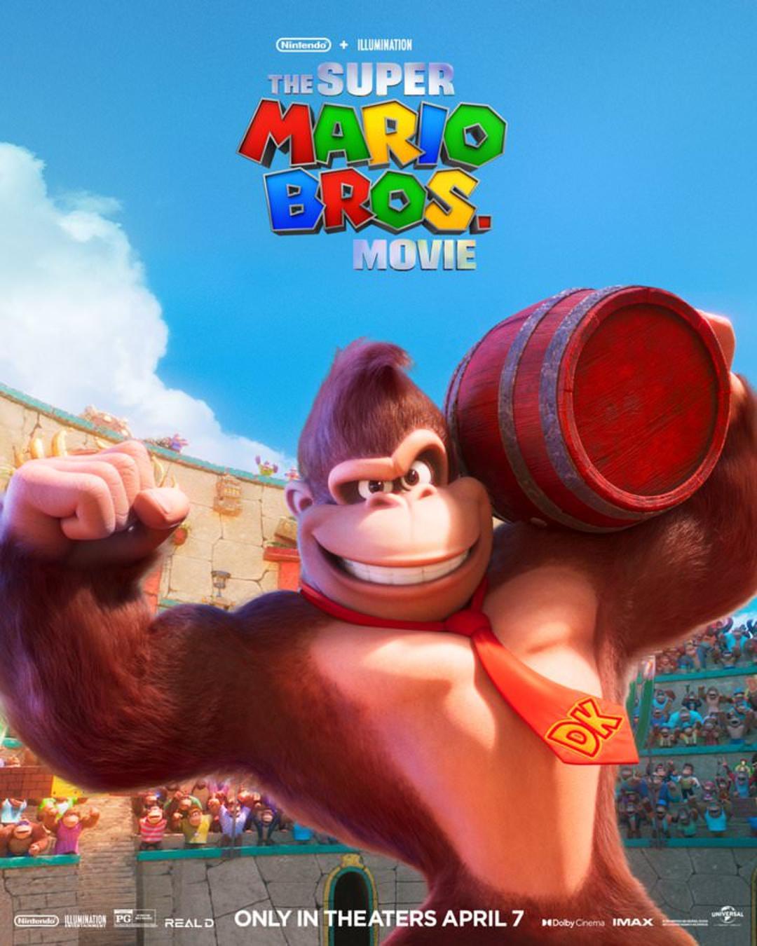 پوستر دانکی کونگ در انیمیشن The Super Mario Bros. Movie