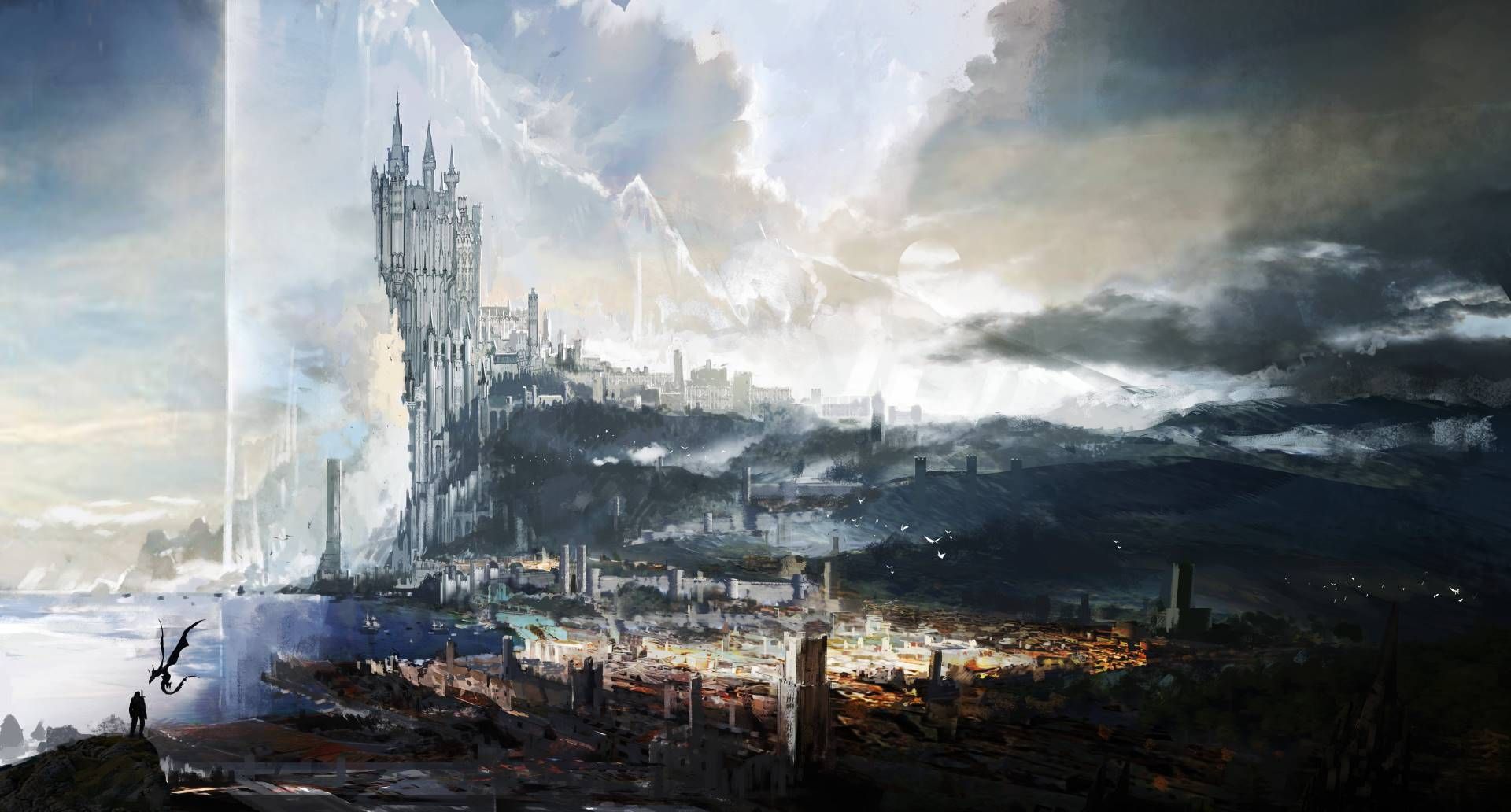 تصویر هنری یکی از قلمروهای پادشاهی‌ بازی Final Fantasy XVI