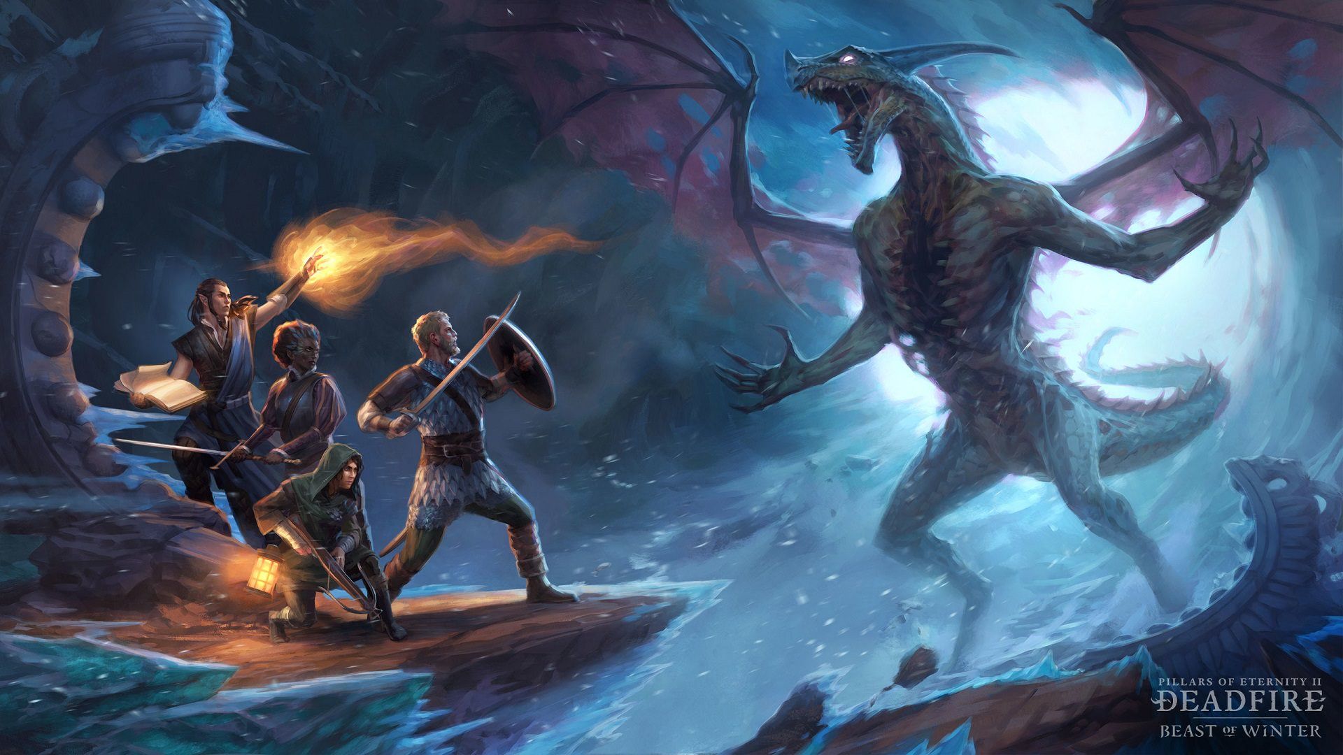 مبارزه با اژدها در بازی Pillars of Eternity II: Deadfire