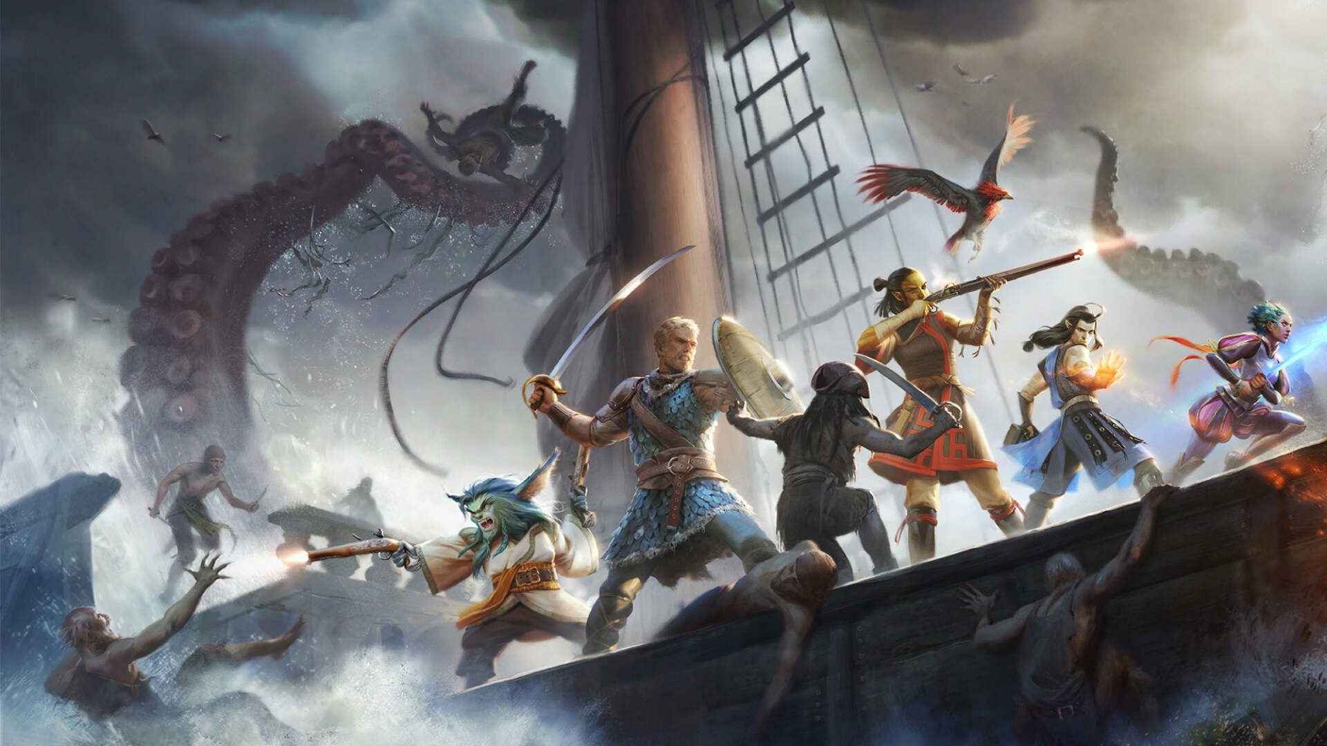 مبارزه در کشتی در بازی Pillars of Eternity II: Deadfire