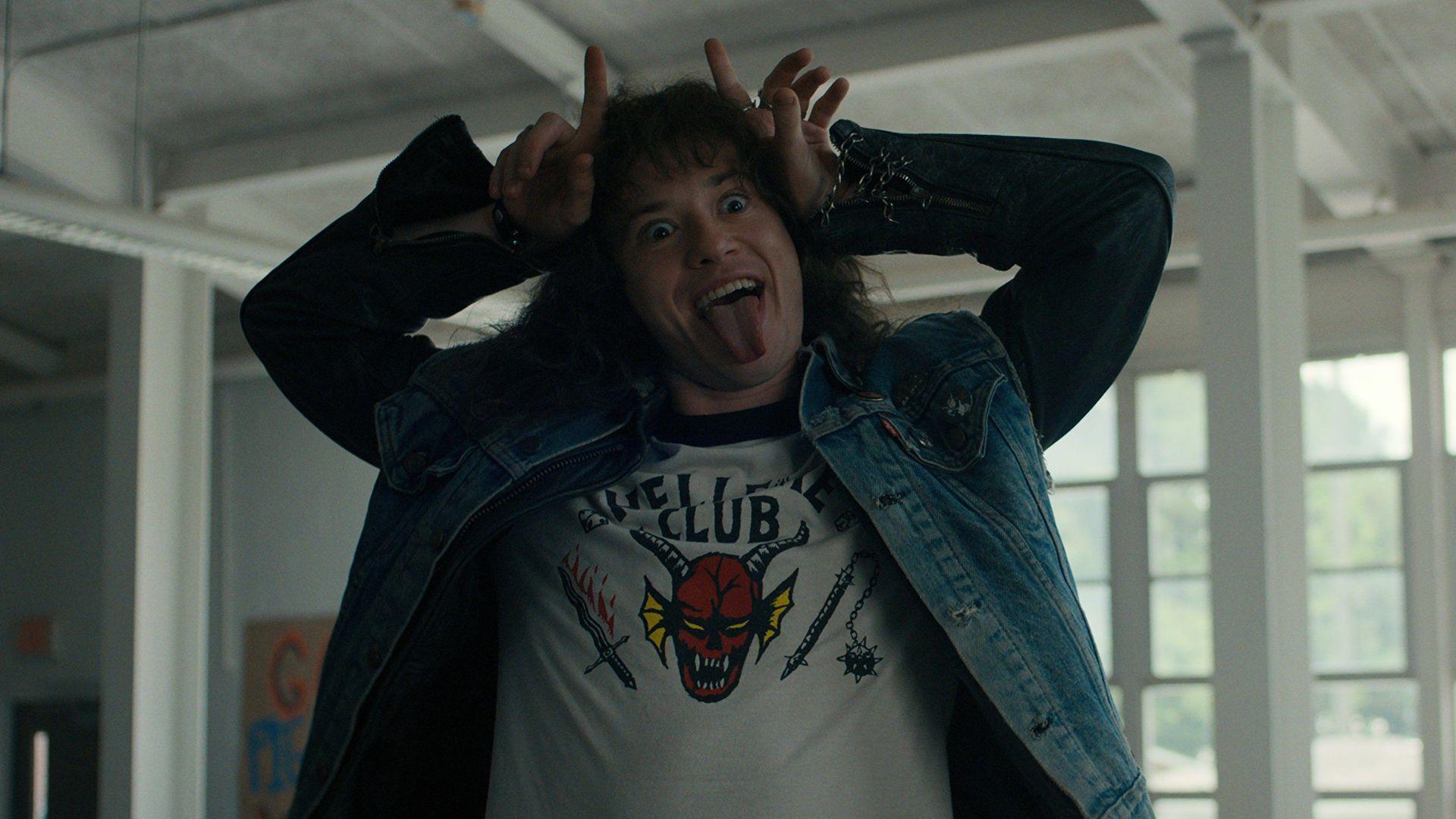 جوزف کوئین در نقش ادی مانسون در فصل چهارم سریال Stranger Things