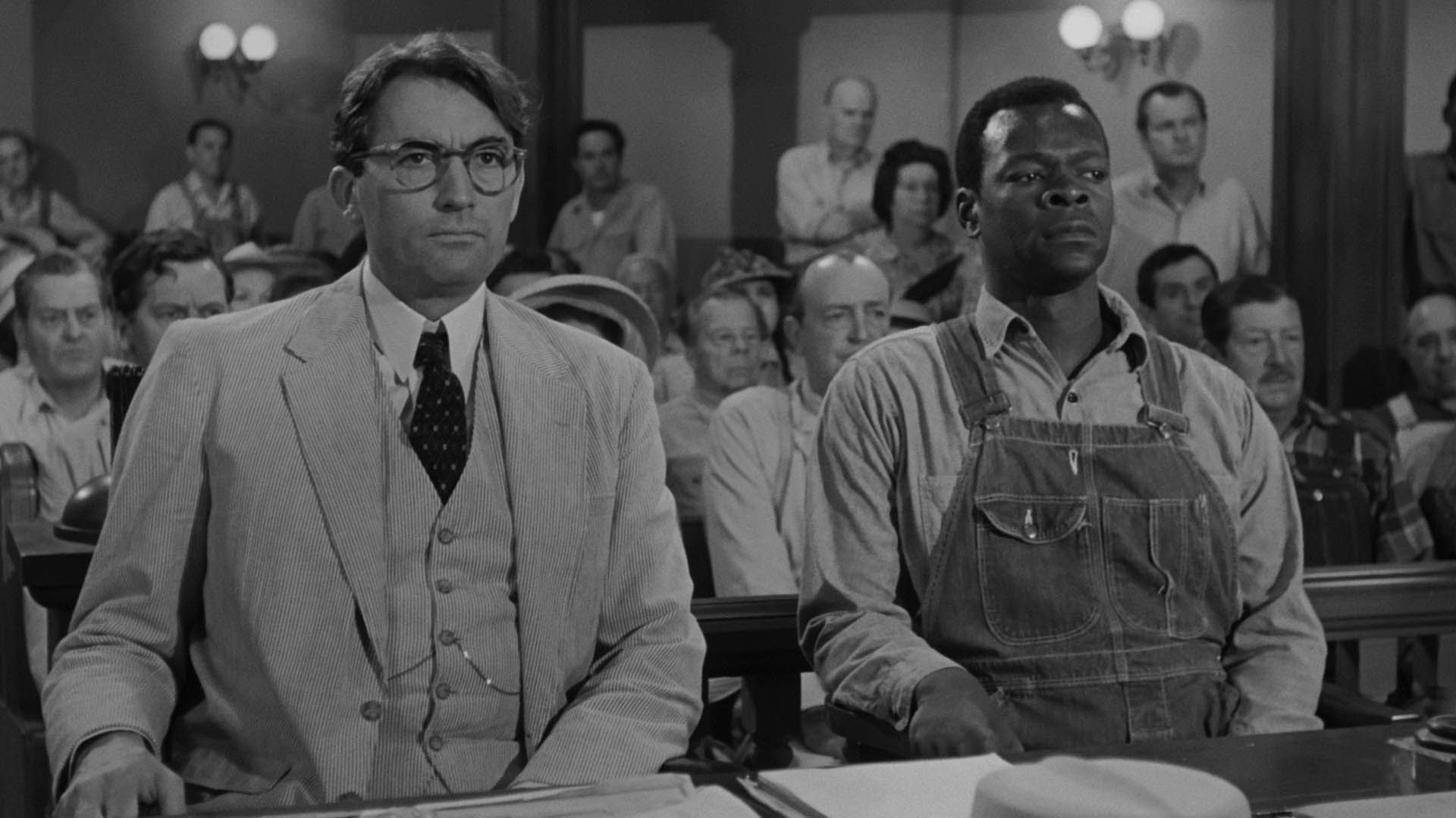 شخصیت های اصلی فیلم To Kill a Mockingbird در دادگاه