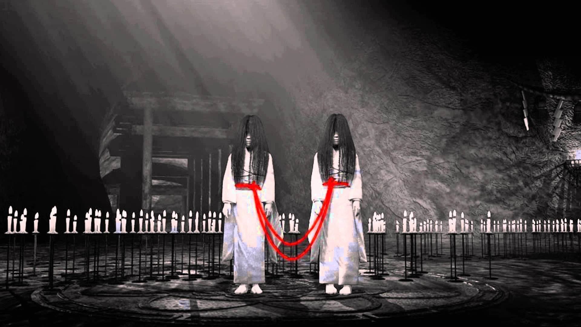 دو دختر در بازی Fatal Frame: Crimson Butterflies