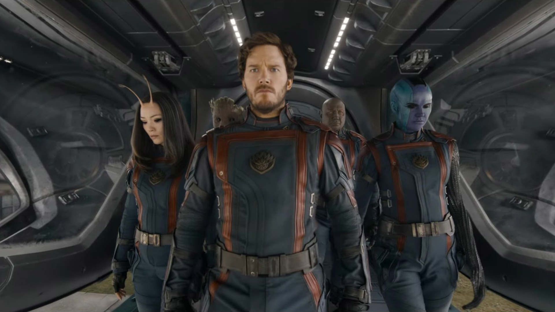 اعضای نگهبانان کهکشان در فیلم Guardians of the Galaxy Vol 3