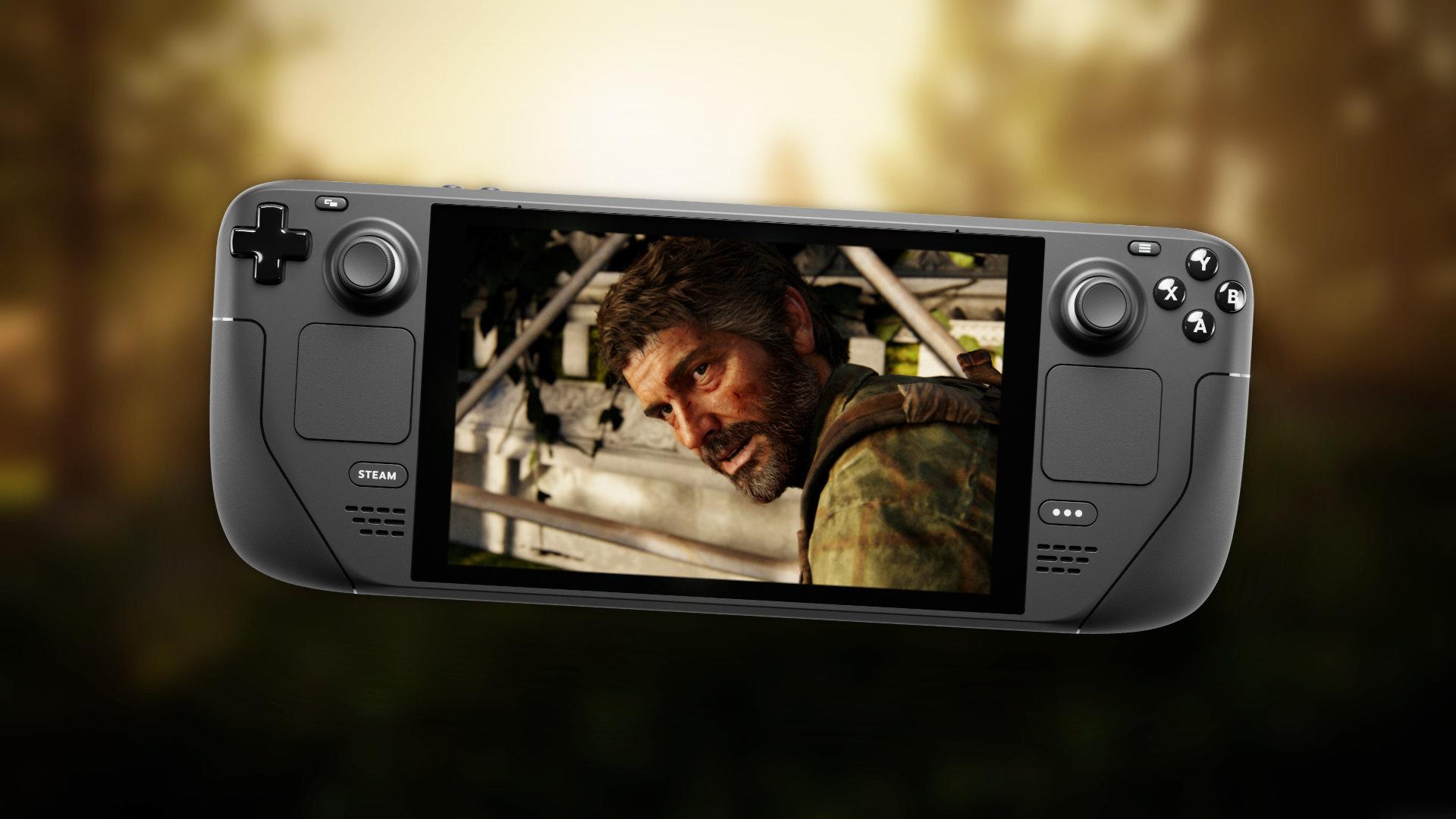 تصویر جوئل کاراکتر بازی The Last of Us Part I  روی کنسول استیم دک