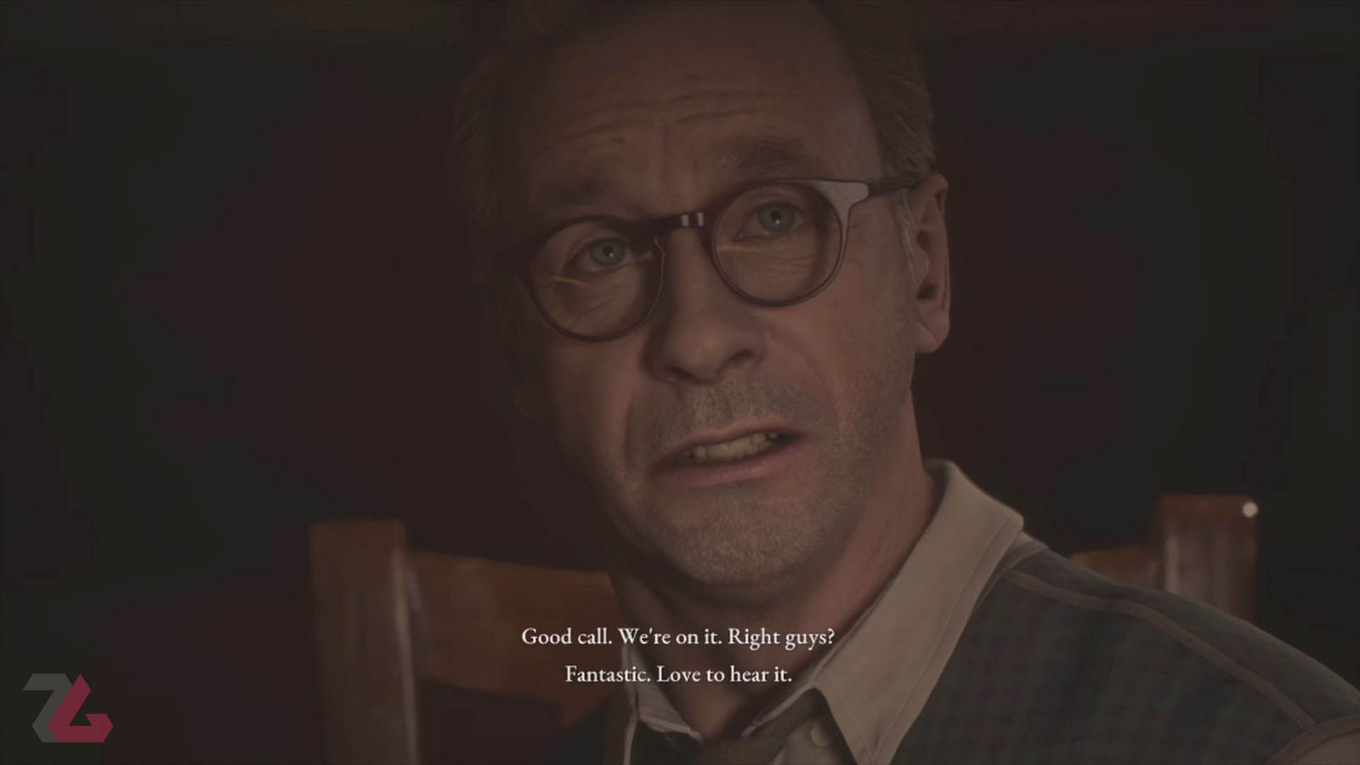 نمایی از یک کاتسین در بازی The Dark Pictures Anthology: The Devil in Me 