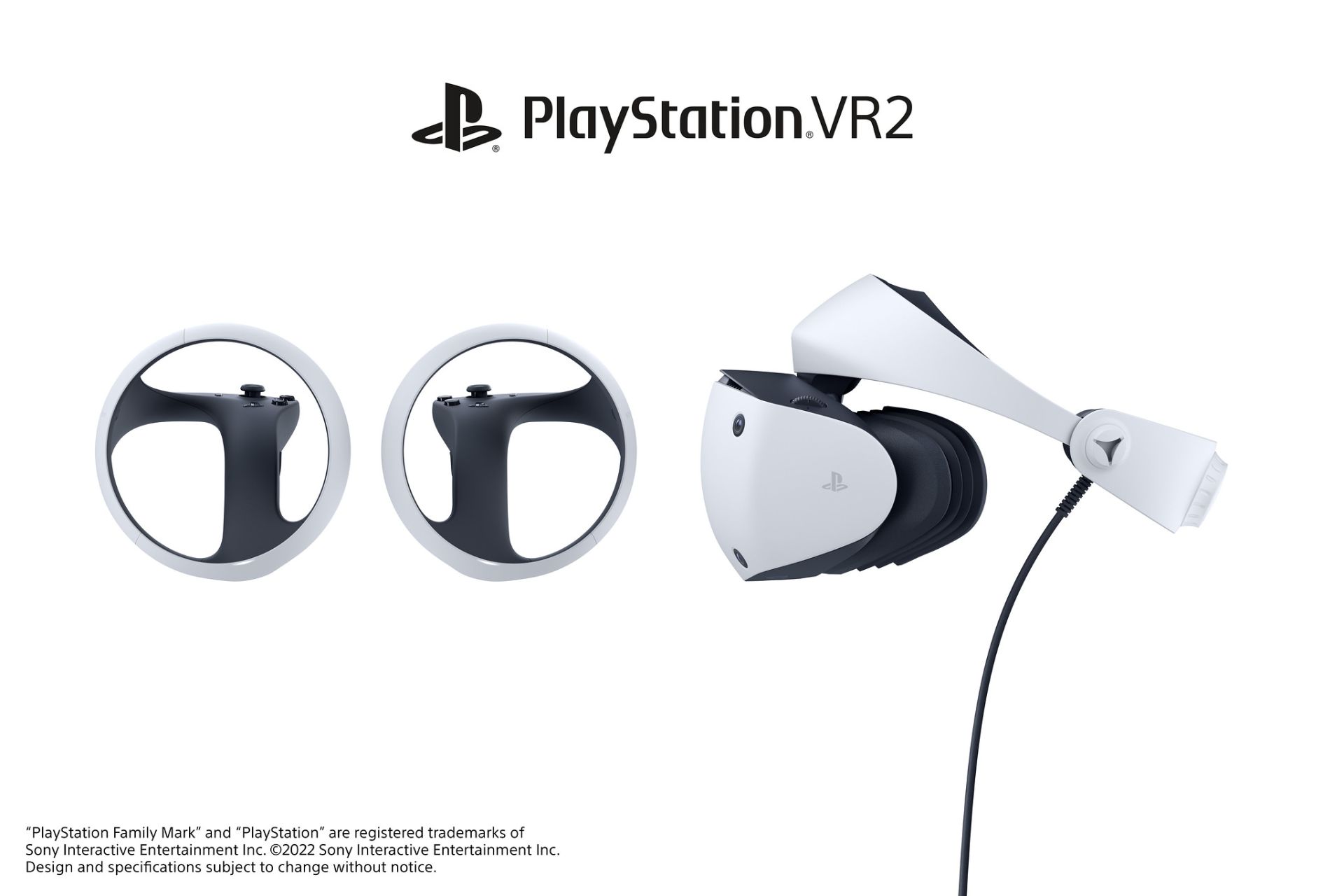 تصویرطراحی هدست PSVR2 و کنترلرهای PS VR2 Sense