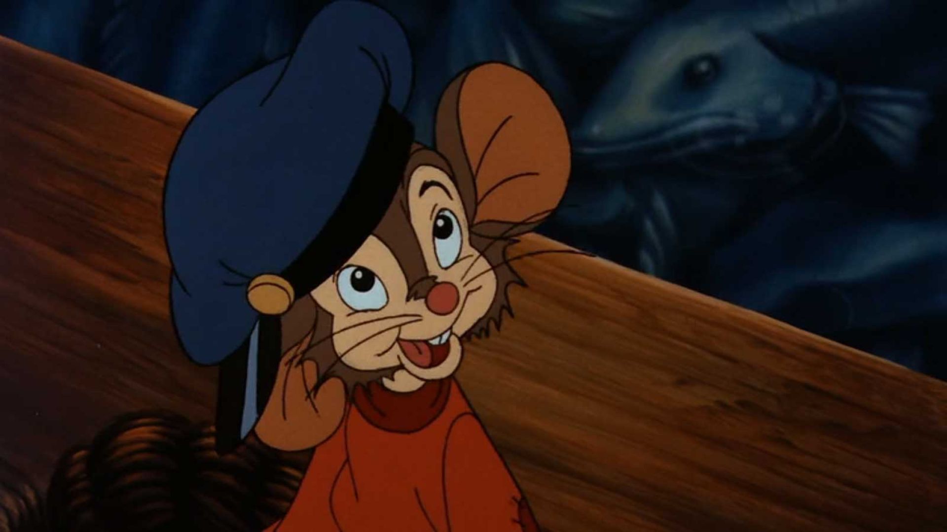 موش بامزه با کلاه در انیمیشن An American Tail