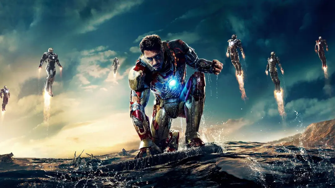 آیرون من با بازی رابرت داونی جونیور در والپیپر فیلم Iron Man 3