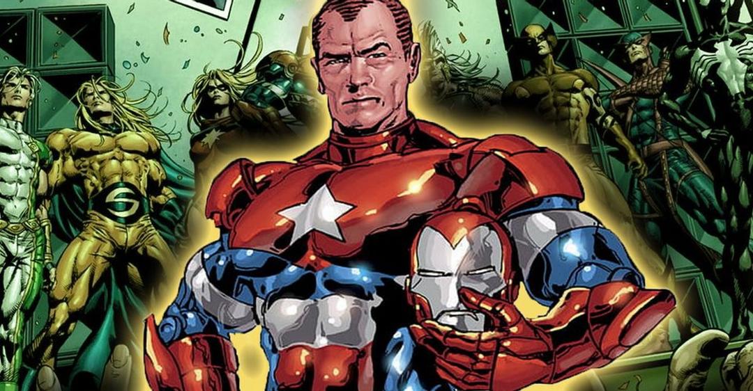 نورمن آزبورن به‌عنوان Iron Patriot در سری  تاندربولتز