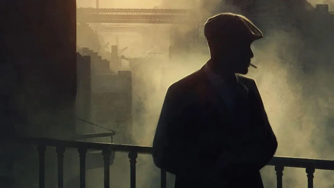 تصویری از سایه تامی شلبی در سریال پیکی بلایندرز/Peaky Blinders