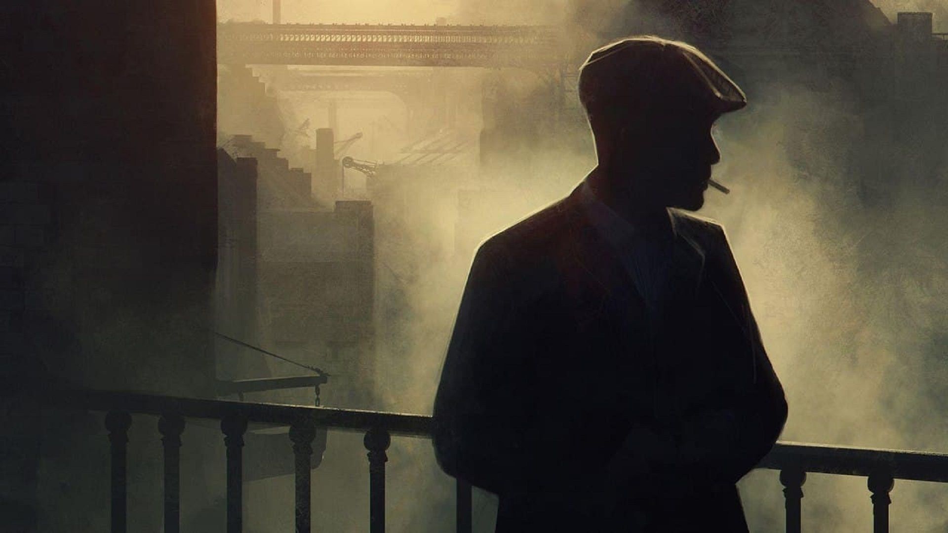 تصویری از سایه تامی شلبی در سریال پیکی بلایندرز/Peaky Blinders