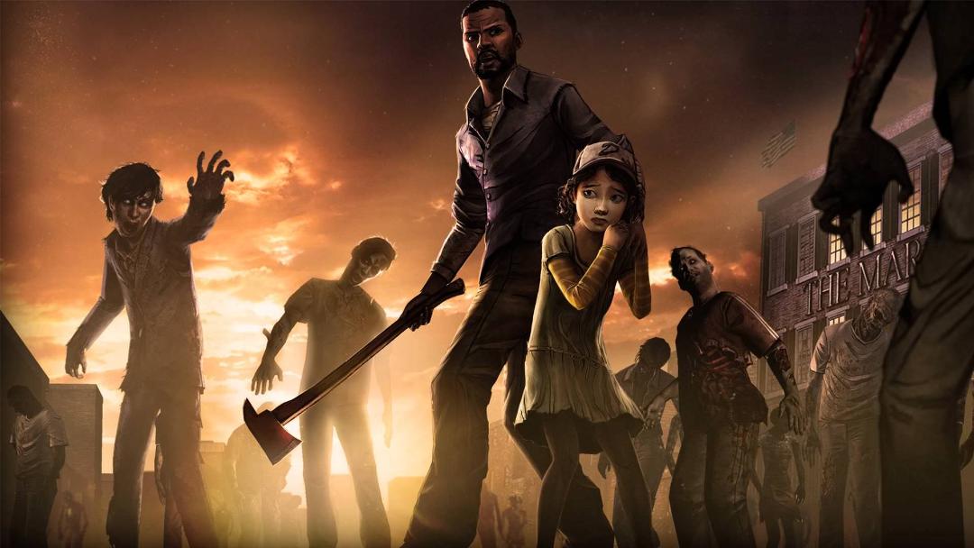 لی و کلمنتاین در بازی The Walking Dead