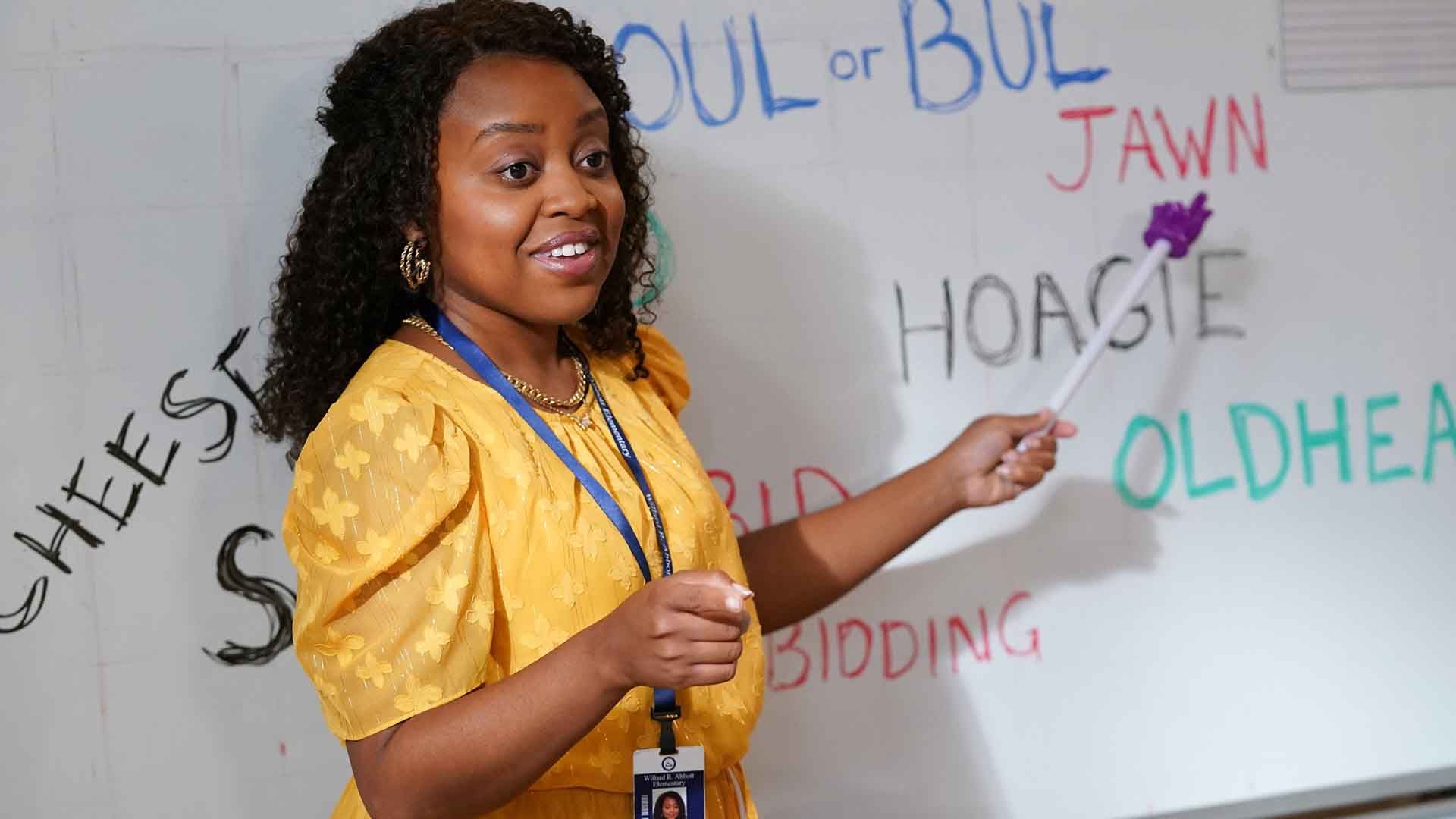 کوئینتا برانسون در نقش جنین تیگز در سریال Abbott Elementary