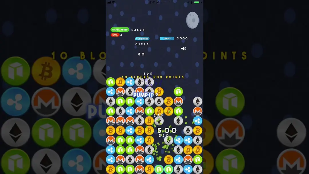 محیط بازی CryptoPop