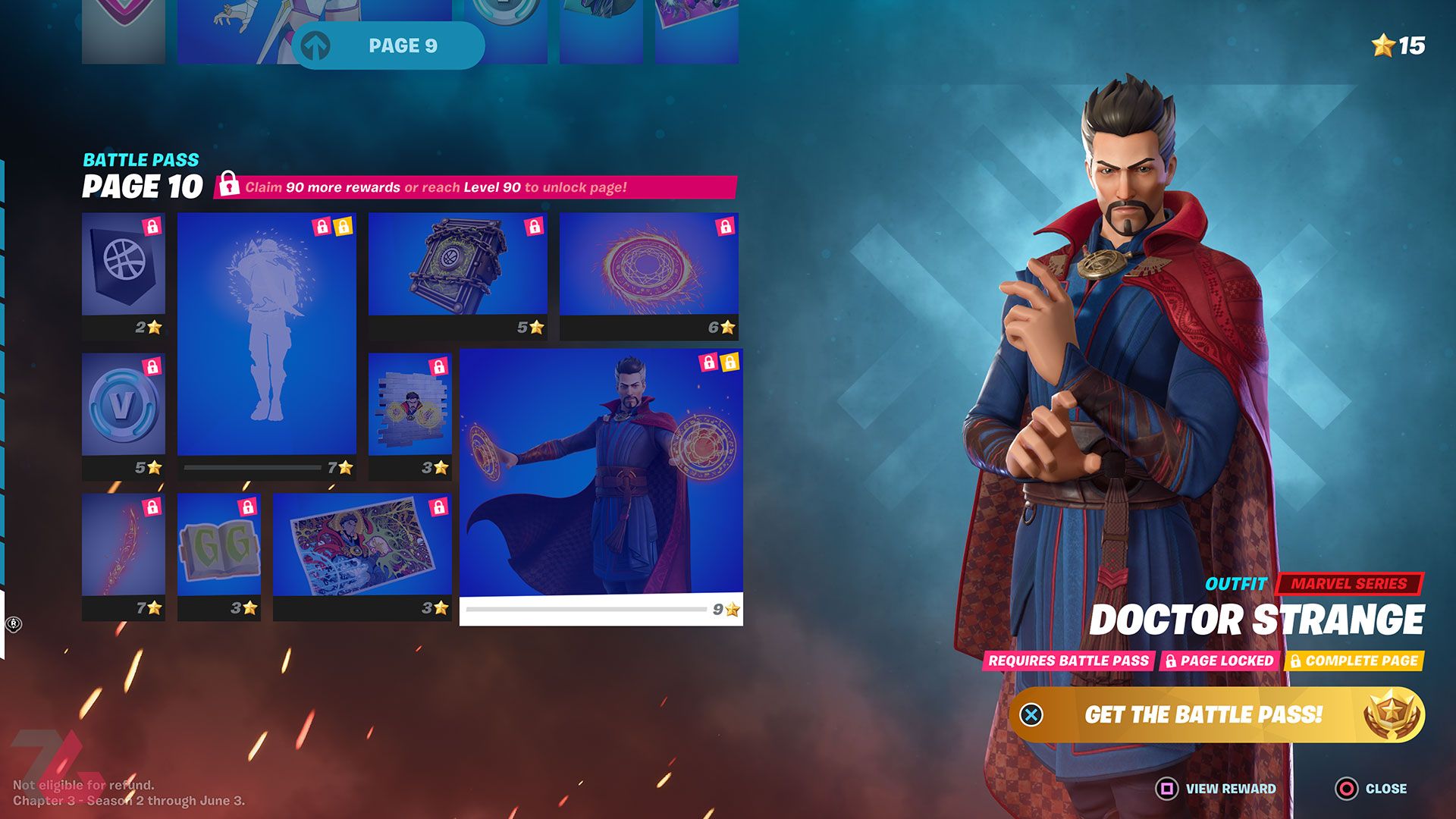 دکتر استرنج در بازی فورتنایت چپتر ۳