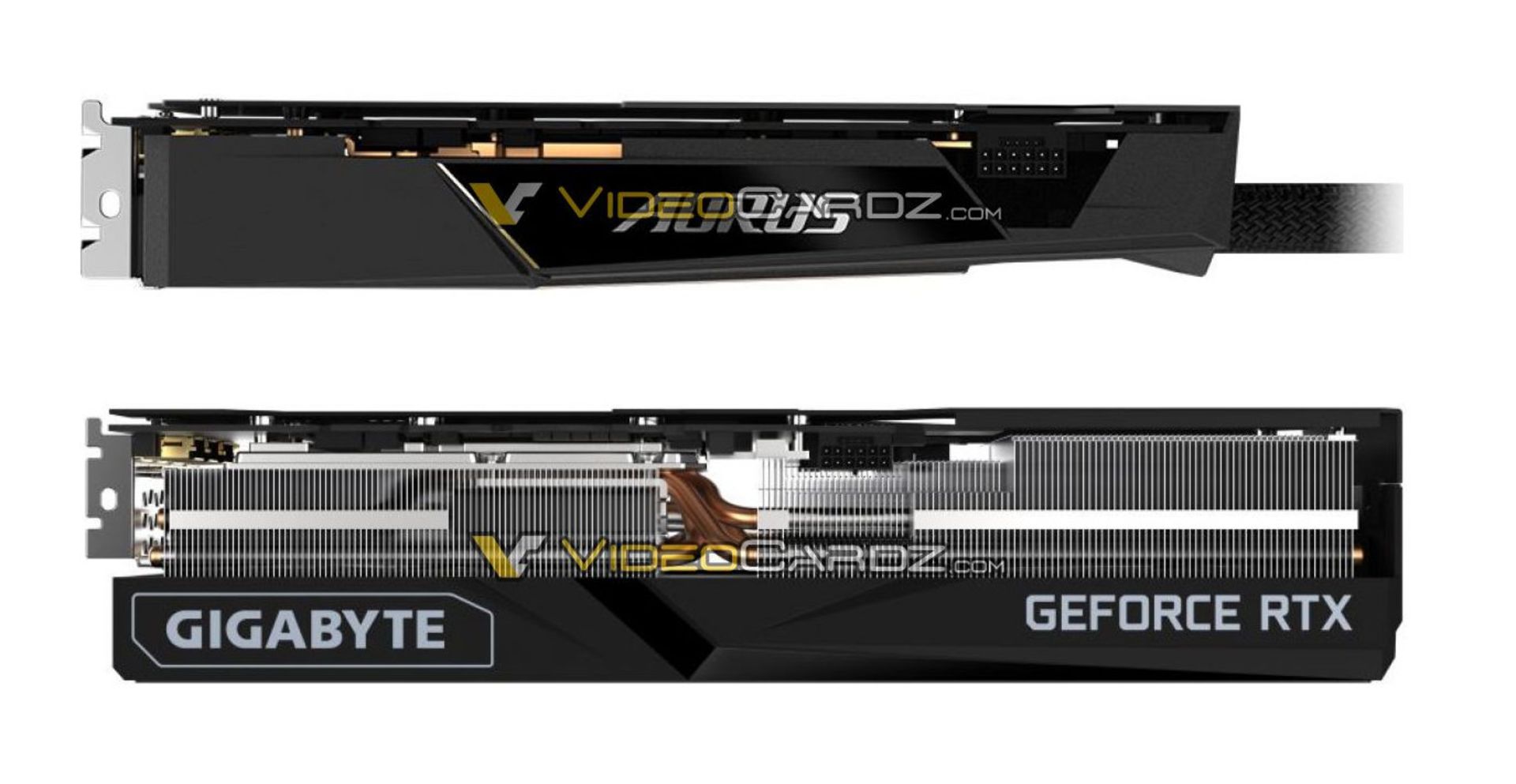 ضخامت کارت گرافیک RTX 3090 Ti تولید شرکت گیگابایت