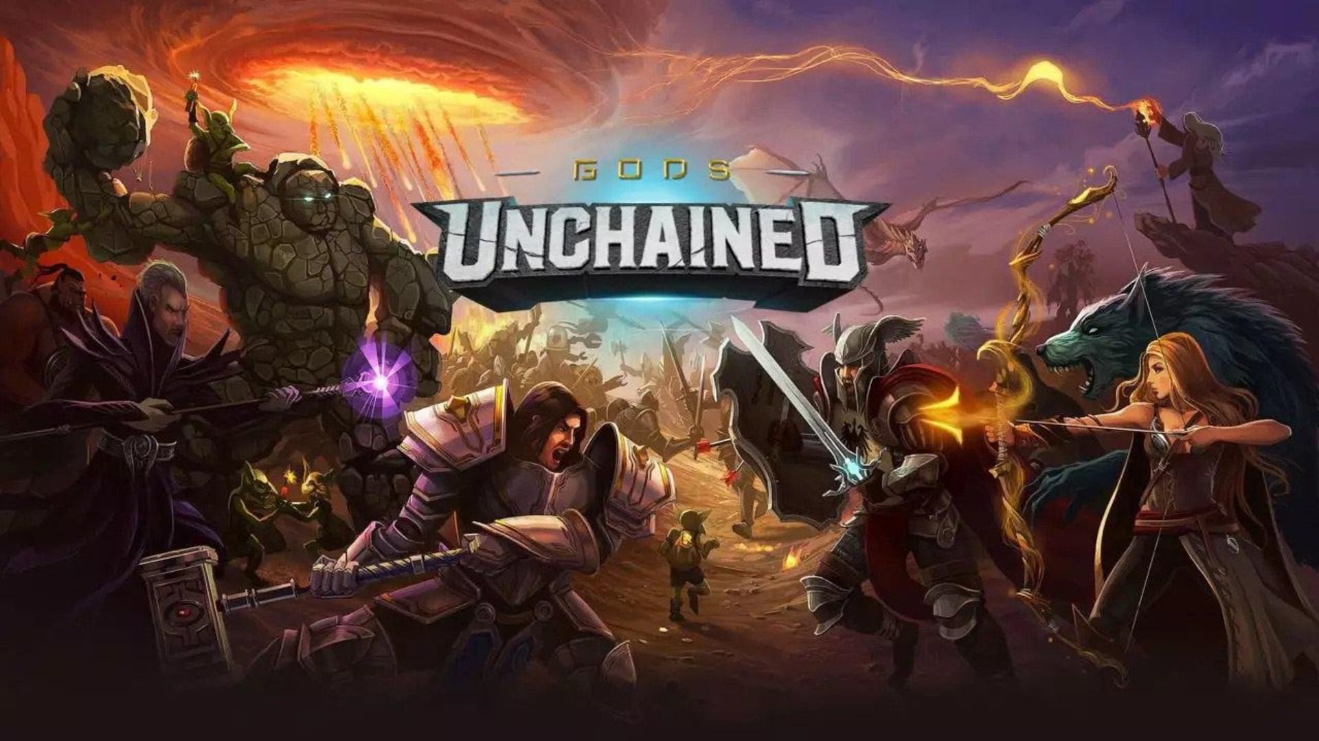قهرمانان بازی Gods Unchained در حال مبارزه