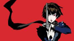 کاراکتر بازی Persona 5 در حال نمایش سلاح خود
