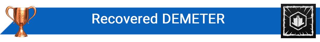 تروفی Recovered DEMETER
