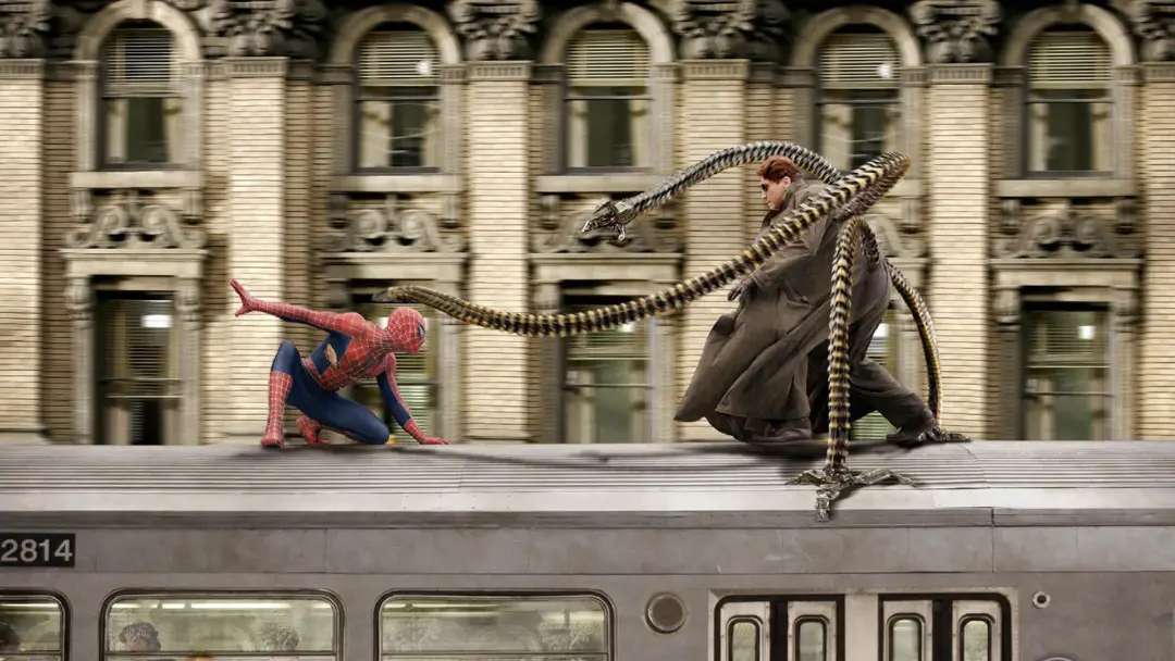 مبارزه مرد عنکبوتی و دکتر اختاپوس در فیلم Spider-Man 2