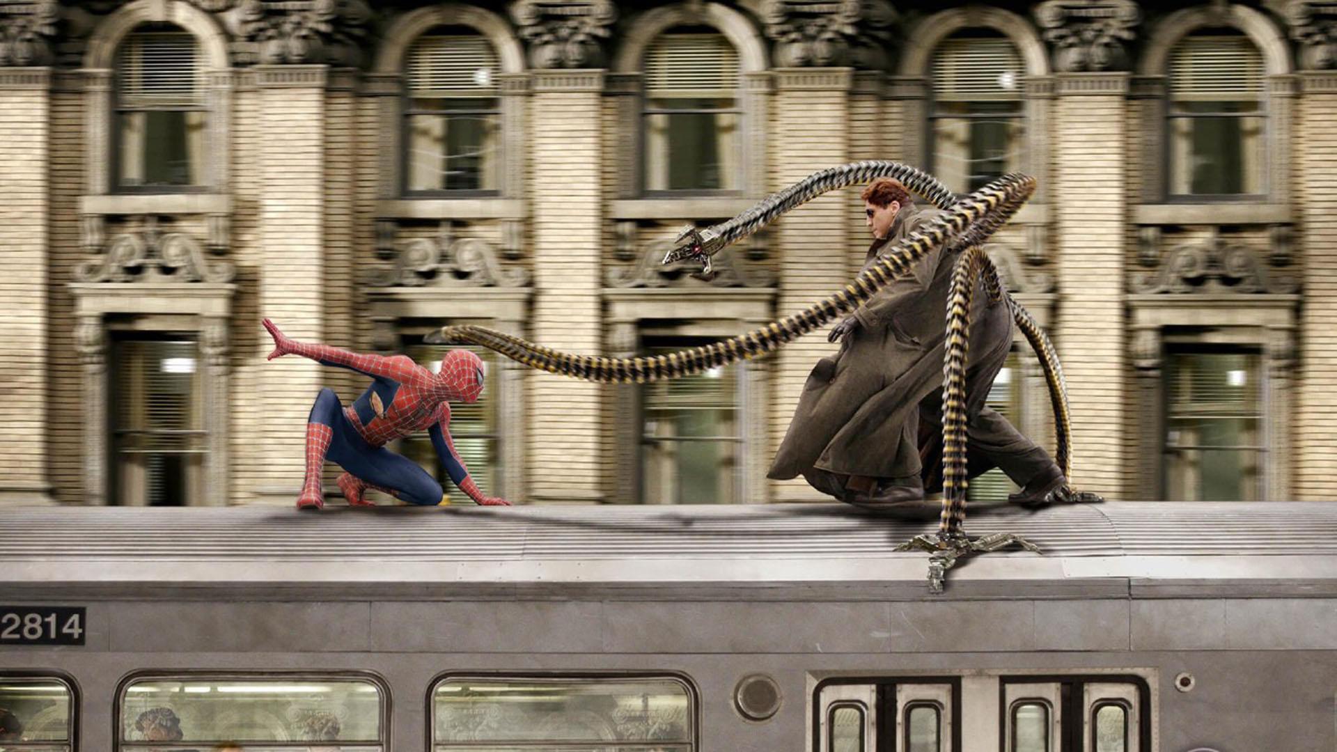 مبارزه مرد عنکبوتی و دکتر اختاپوس در فیلم Spider-Man 2