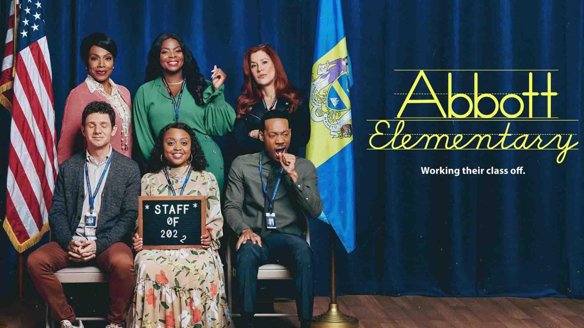 تمام معلم‌های مدرسه ابوت در پوستر اصلی سریال Abbott Elementary