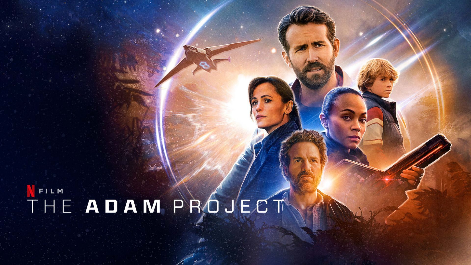 نسخه عریض پوستر رسمی فیلم The Adam Project نتفلیکس