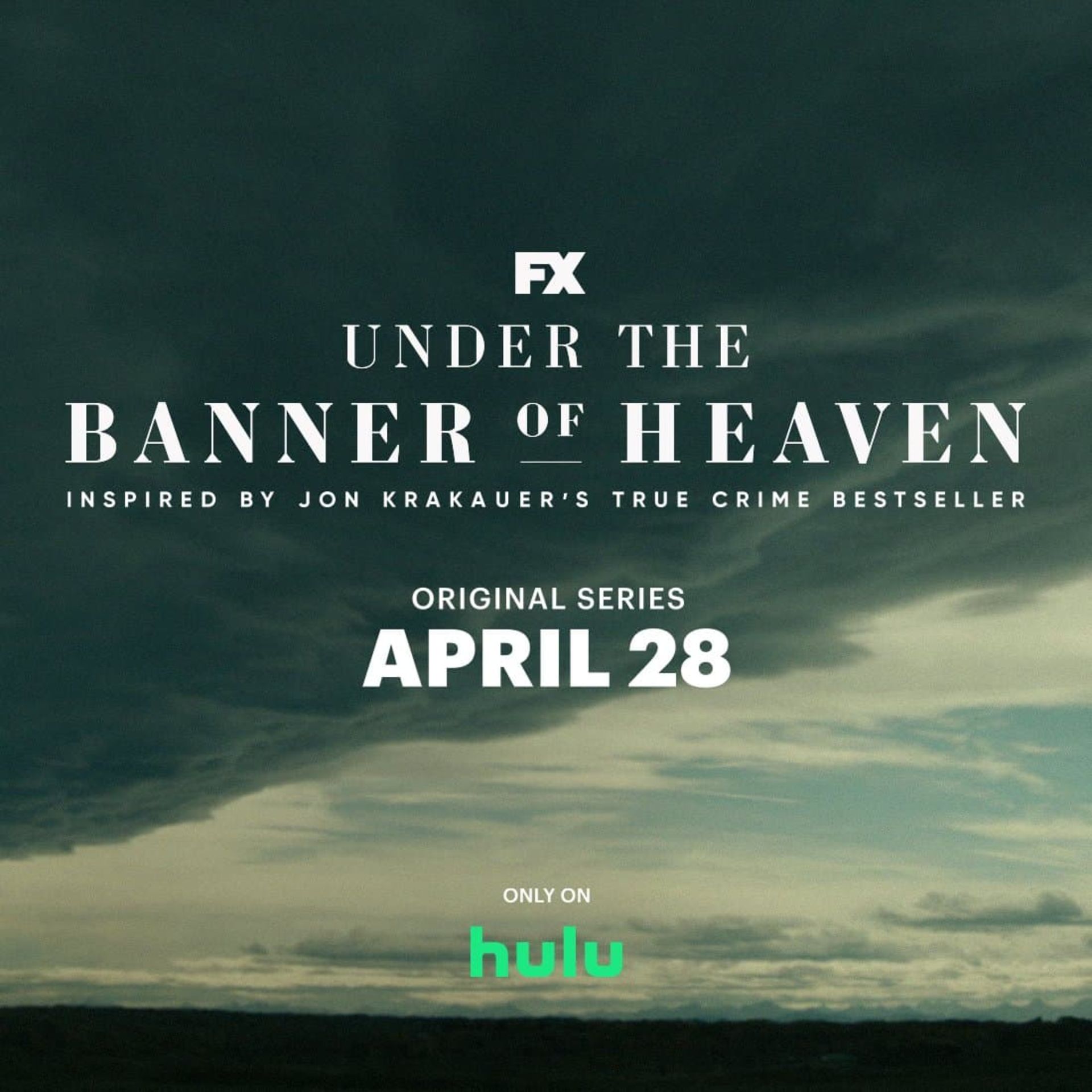 پوستر اعلام تاریخ شروع پخش سریال Under the Banner of Heaven با بازی اندرو گارفیلد
