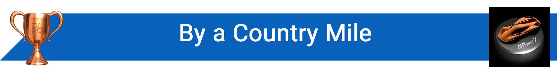 تروفی By a Country Mile