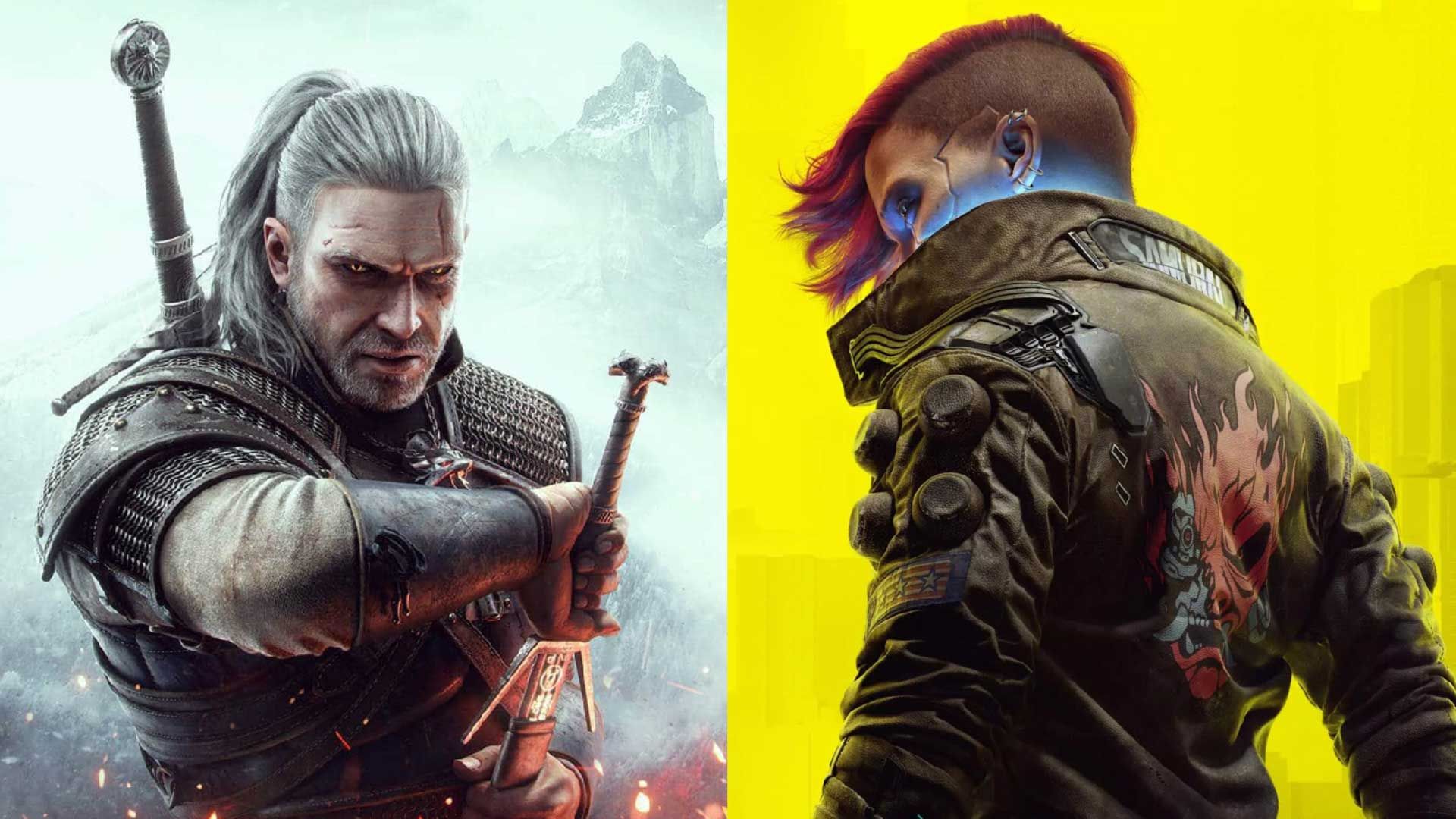 نسخه نسل ۹ بازی The Witcher 3 (ویچر 3 وایلد هانت) و بازی Cyberpunk 2077 (سایبرپانک 2077) شرکت لهستانی سی دی پراجکت