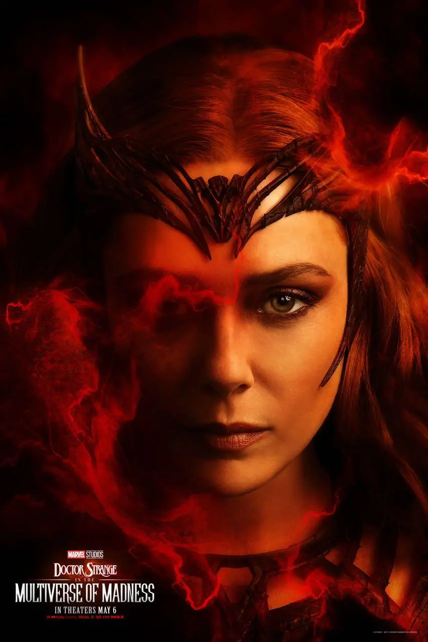 پوستر اسکارلت ویچ در فیلم Doctor Strange in the Multiverse of Madness