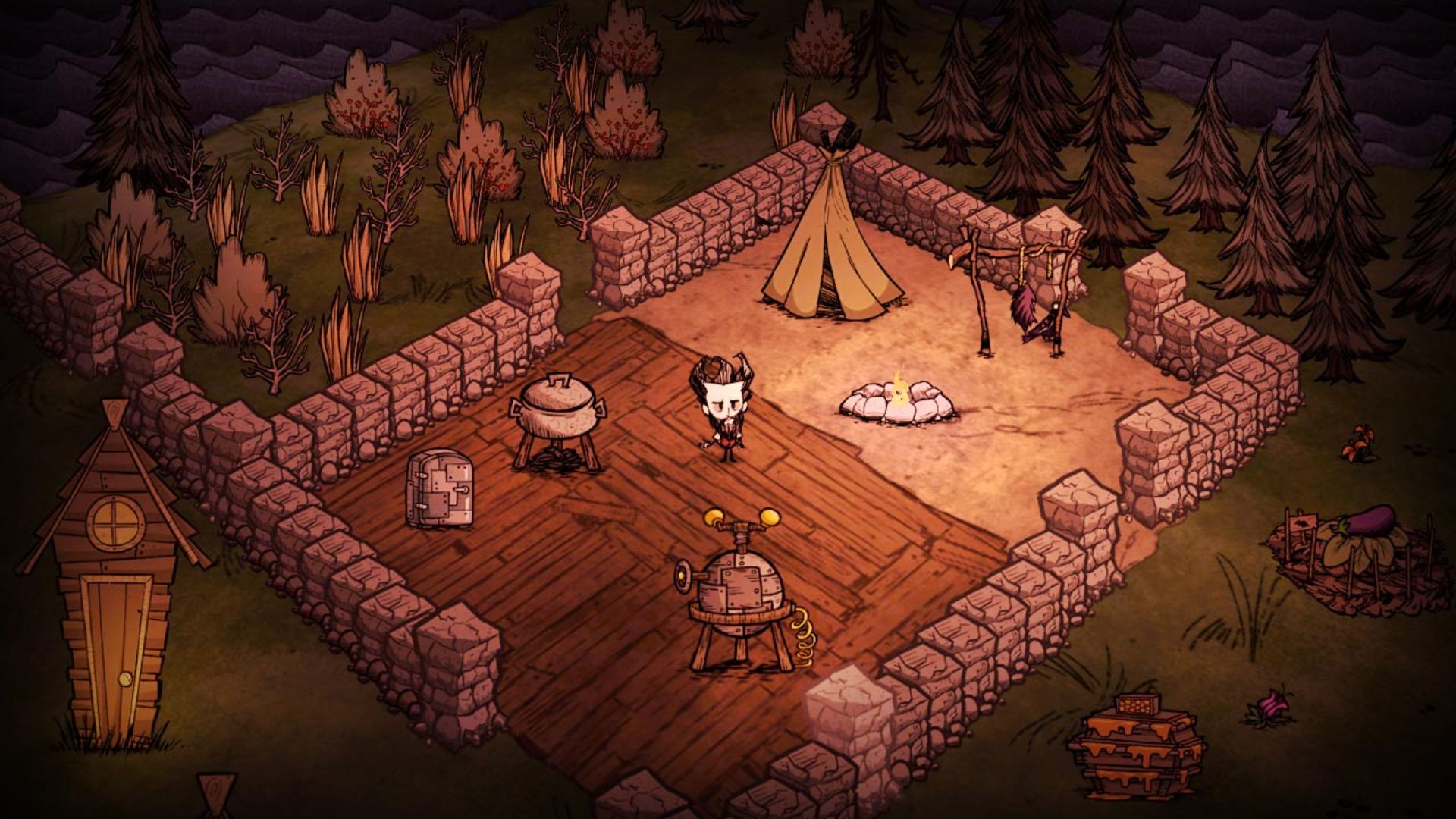 شخصیت بازی Don't Starve در پناهگاه