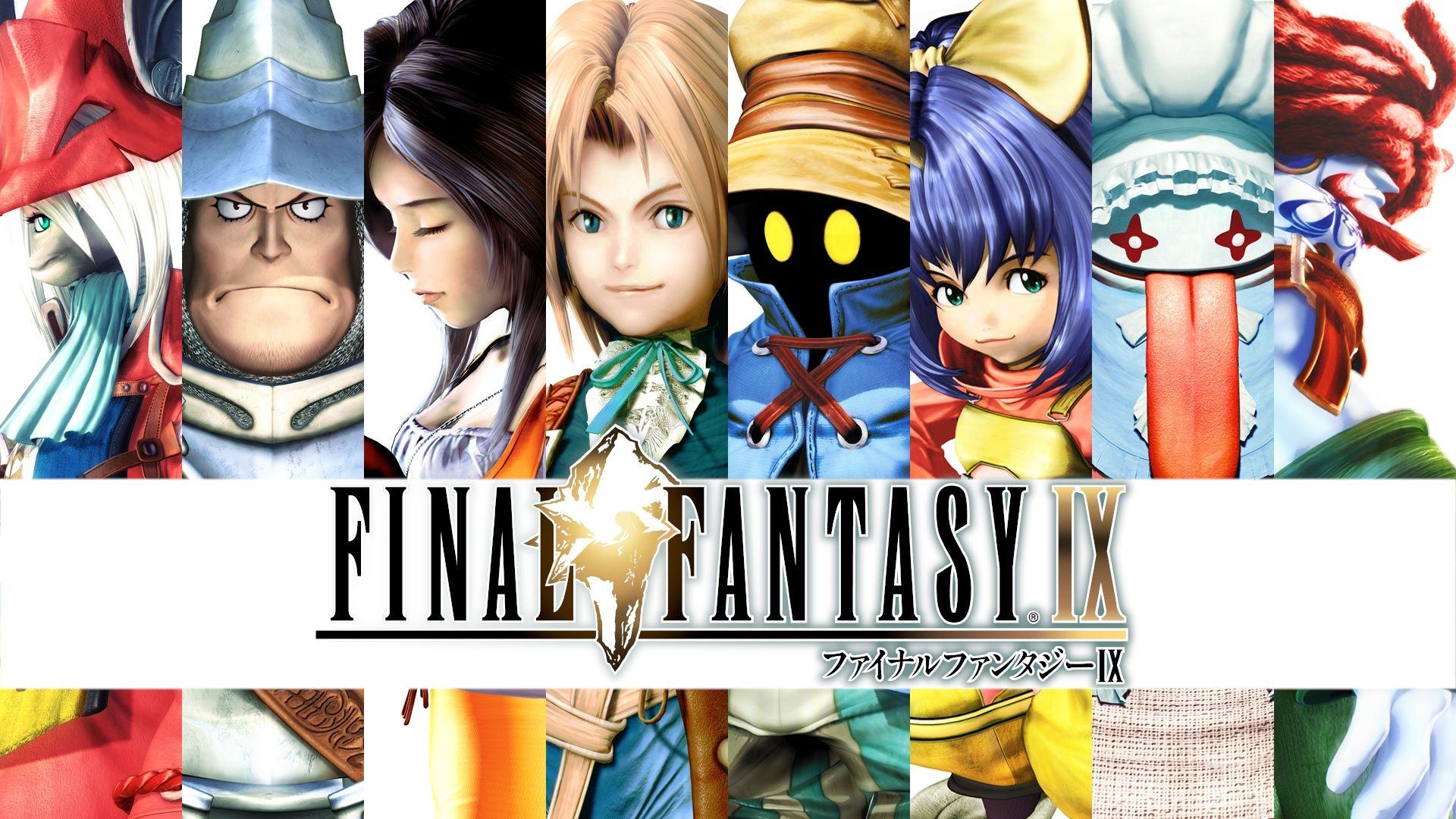 شخصیت‌های اصلی بازی  Final Fantasy 9 در کنار همدیگر