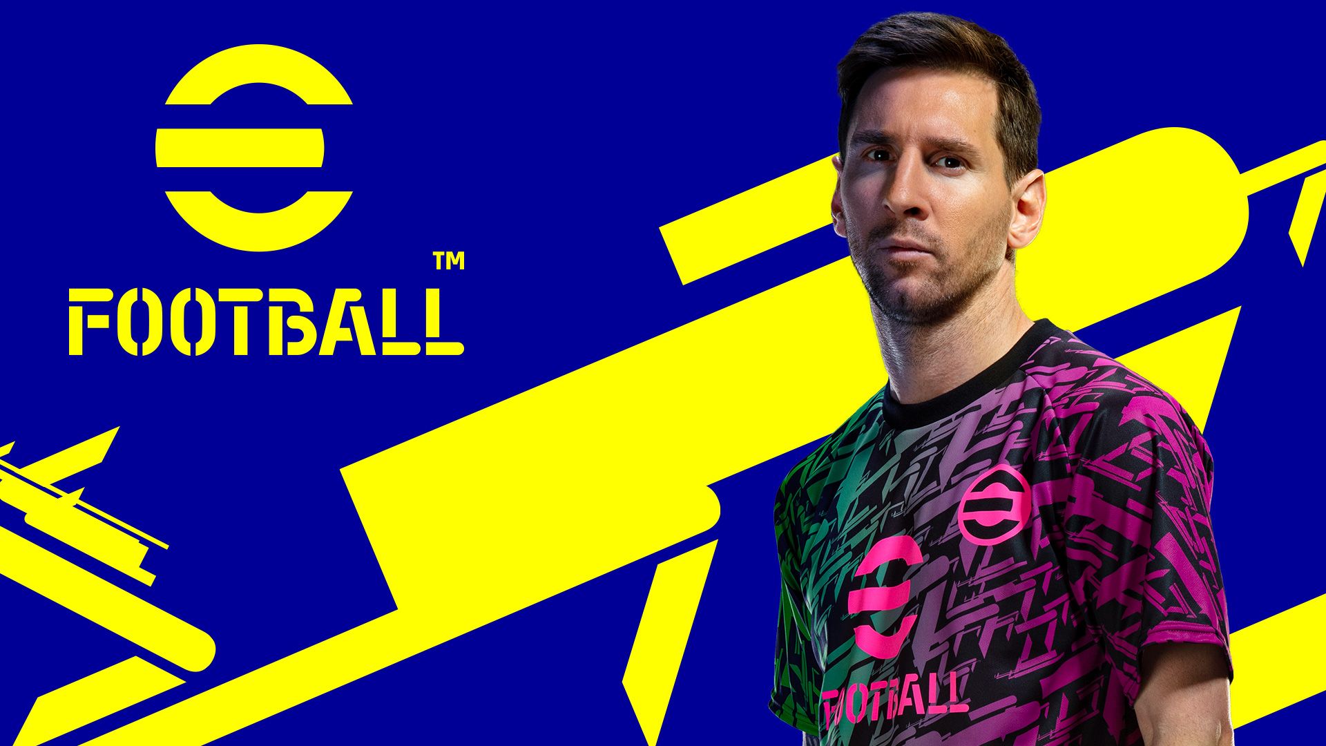 پوستر بازی eFootball با حضور مسی