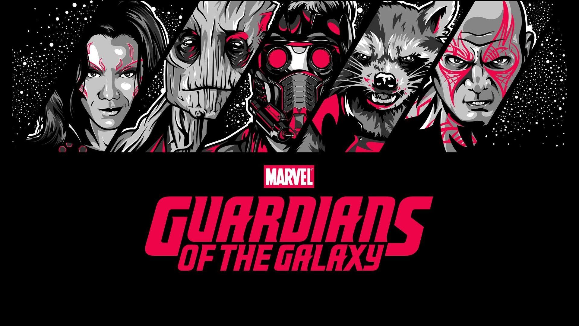 طراحی کمیکی اعضای guardians of the galaxy