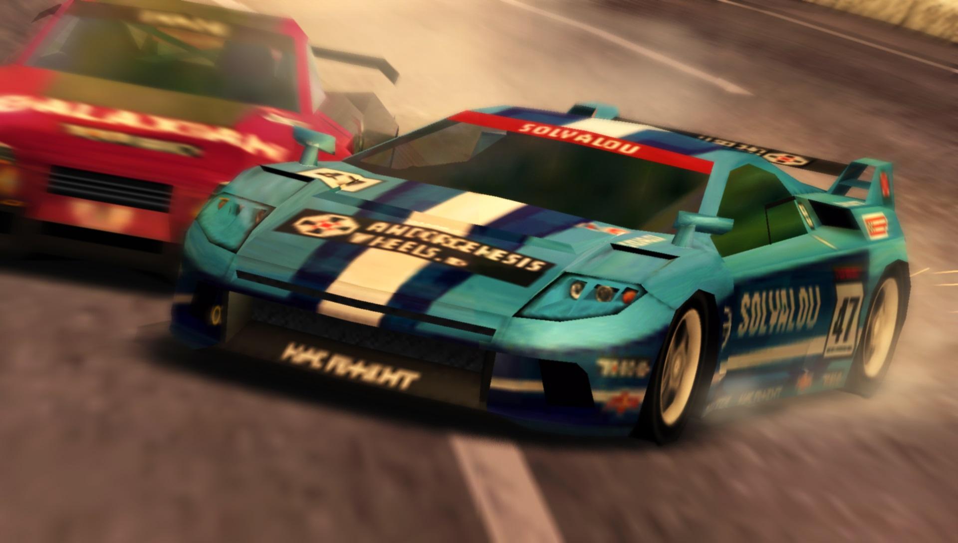 نمایی از بازی ریسینگ Ridge Racer 2