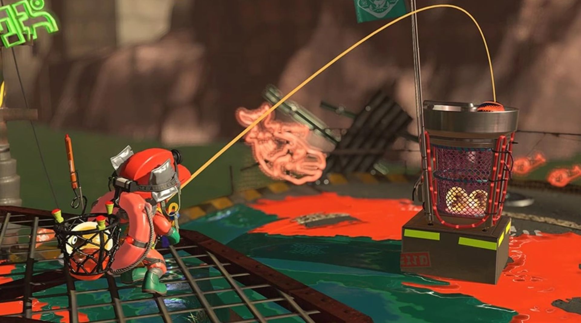 استفاده از ابزارهای مختلف در گیم پلی بازی Splatoon 3 نینتندو سوییچ