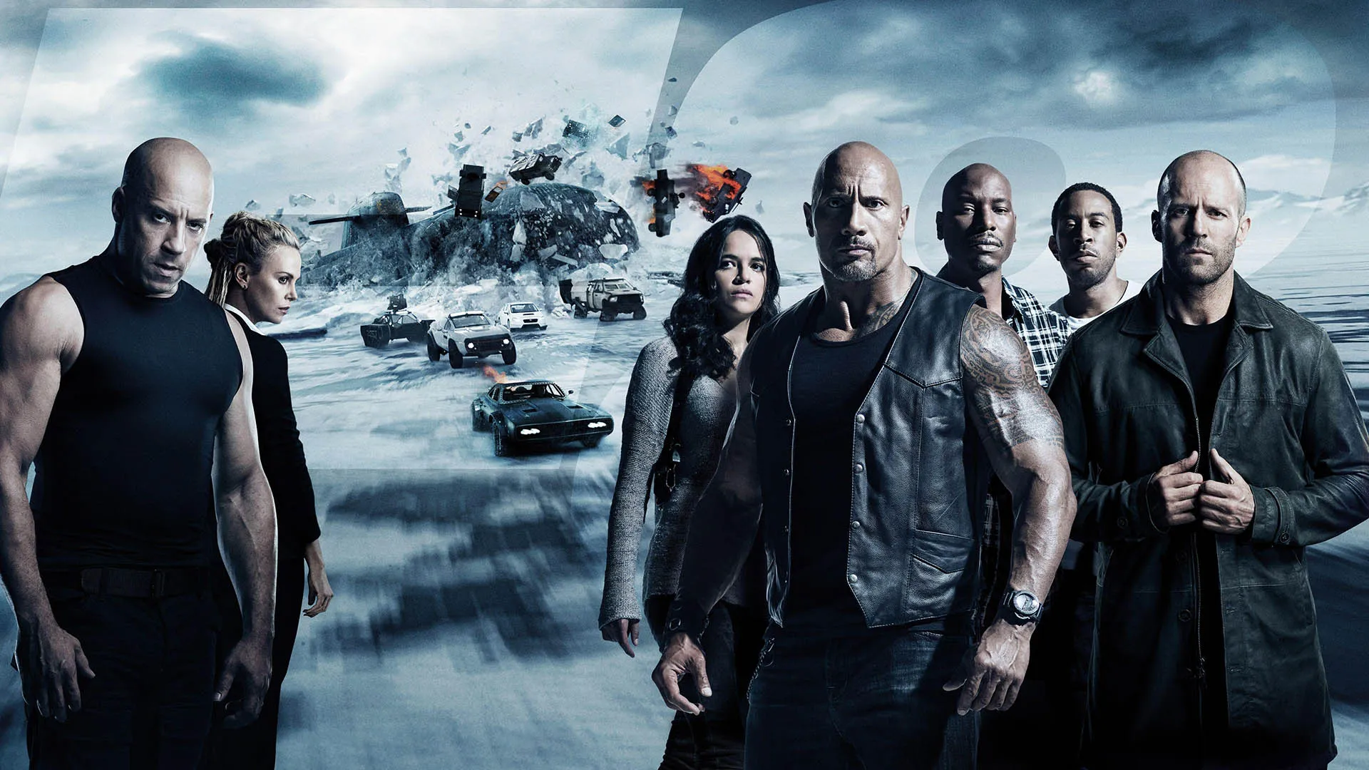 کاور فیلم The Fate of the Furious با حضور شخصیت های اصلی 