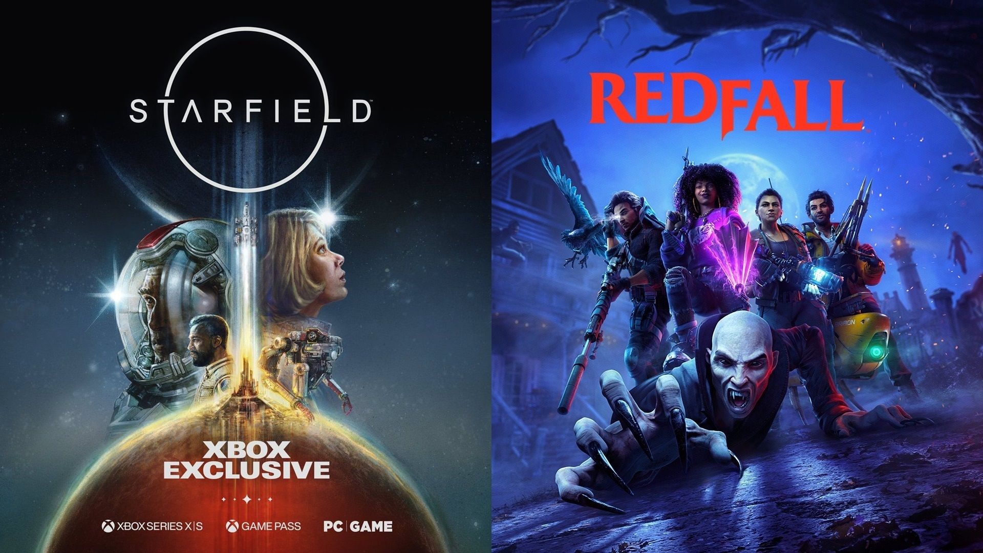پوستر بازی های Starfield و Redfall